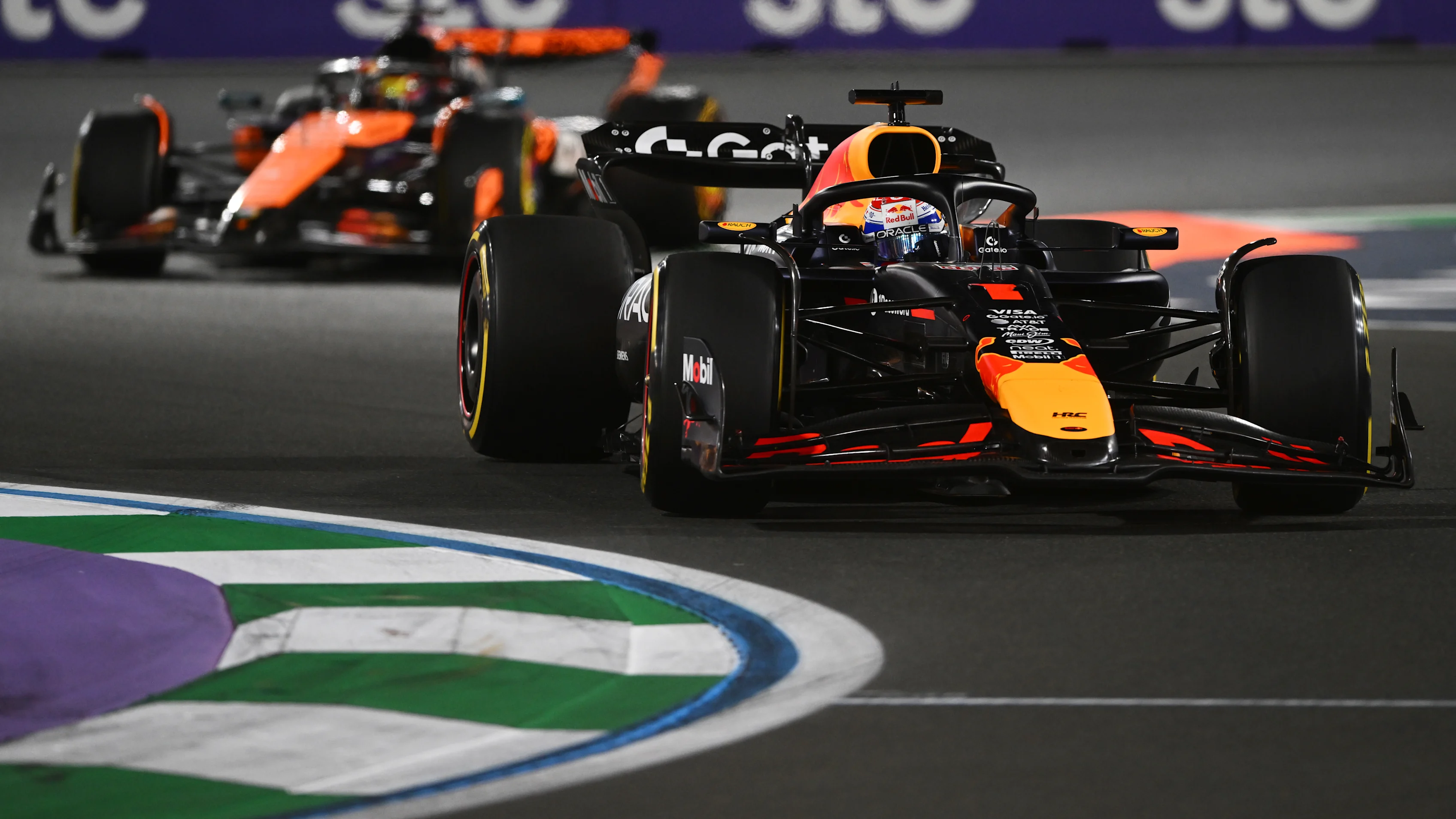 JEDDAH, SAUDI ARABIA - APRIL 20: Max Verstappen of the Netherlands driving the (1) Oracle Red Bull