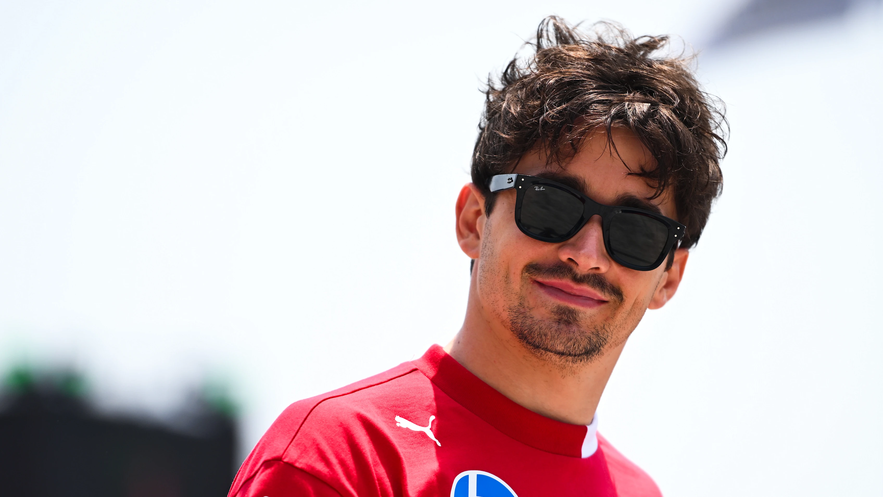 JEDDAH, SAUDI ARABIA - APRIL 18: Charles Leclerc of Monaco and Scuderia Ferrari looks on in the