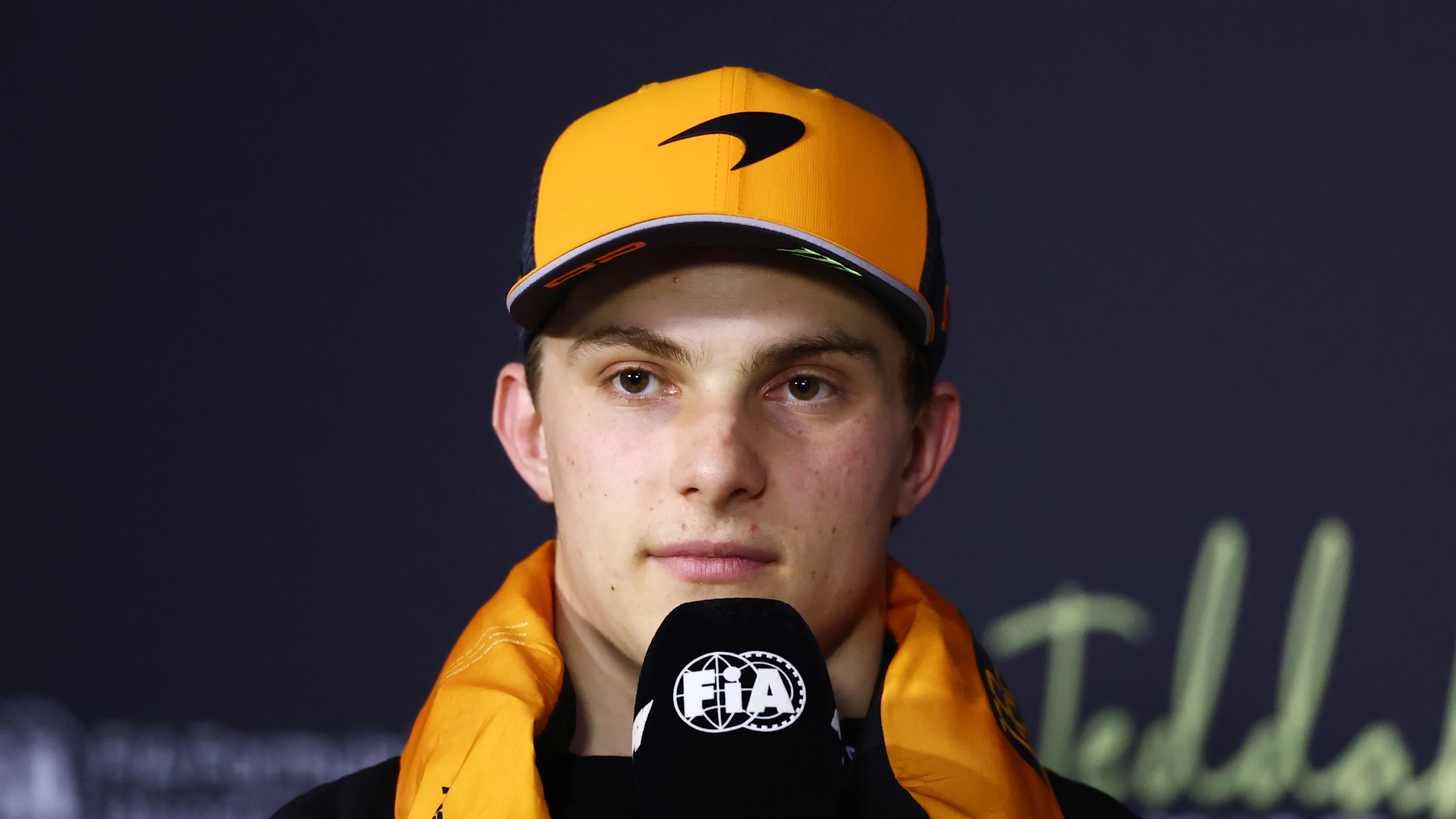 JEDDAH, SAUDI ARABIA - APRIL 19: Second placed qualifier Oscar Piastri of Australia and McLaren in