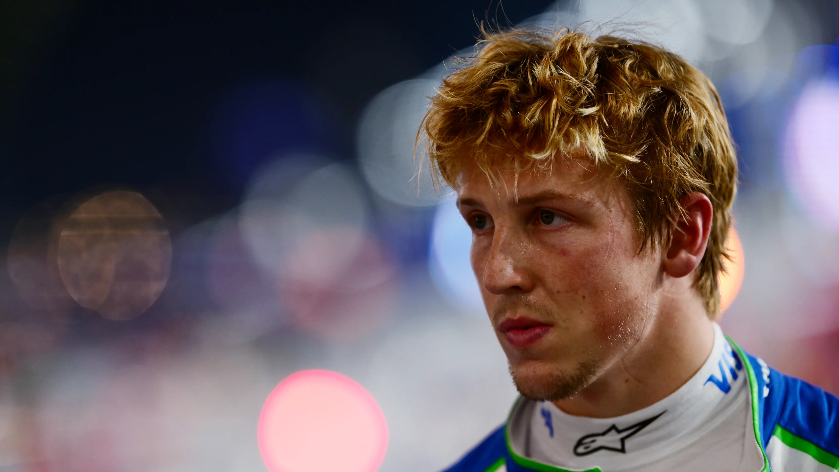 JEDDAH, SAUDI ARABIA - APRIL 19: Twelfth placed qualifier Liam Lawson of New Zealand and Visa Cash