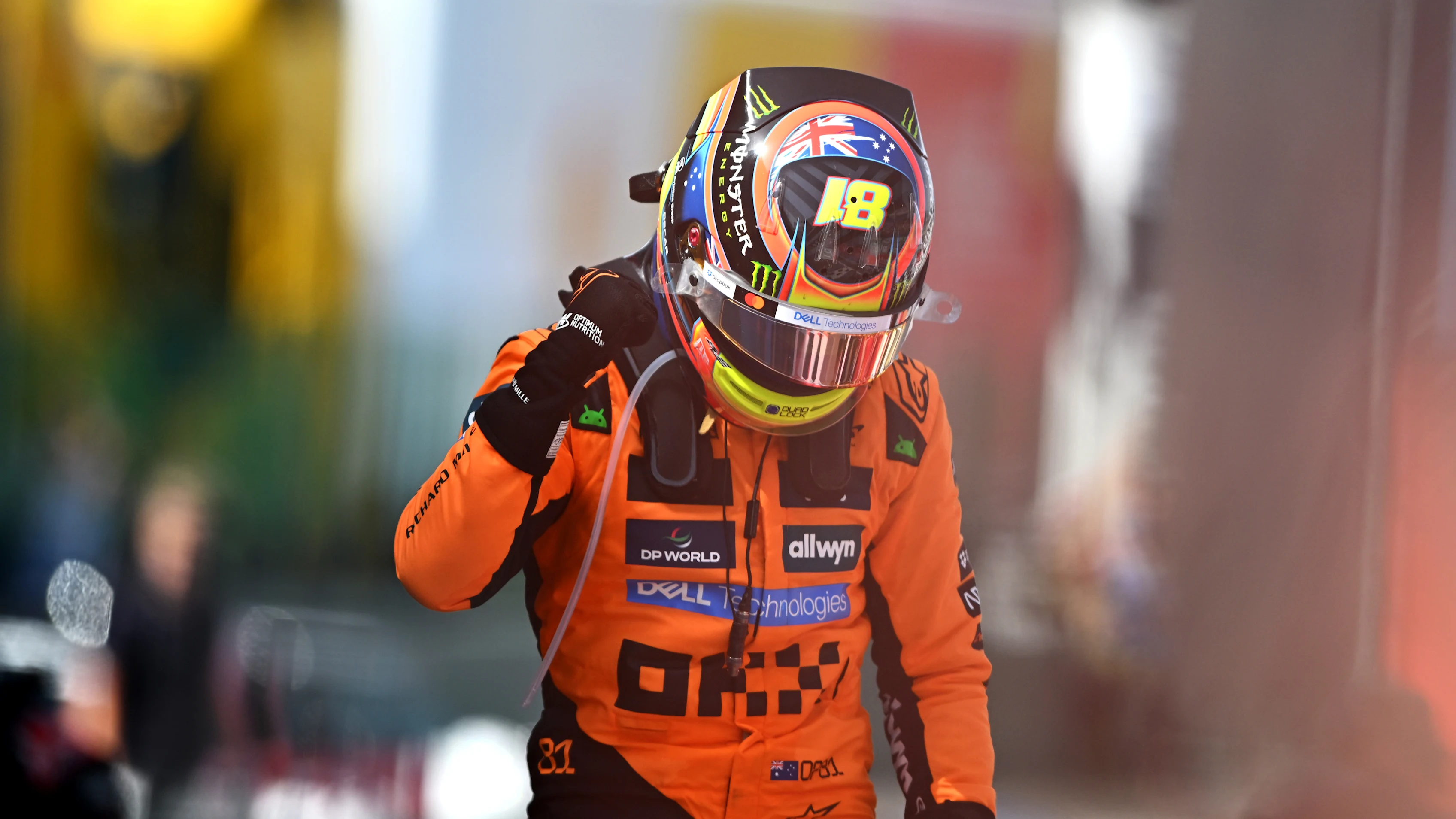 BARCELONA, SPAIN - JUNE 01: Race winner Oscar Piastri of Australia and McLaren celebrates on