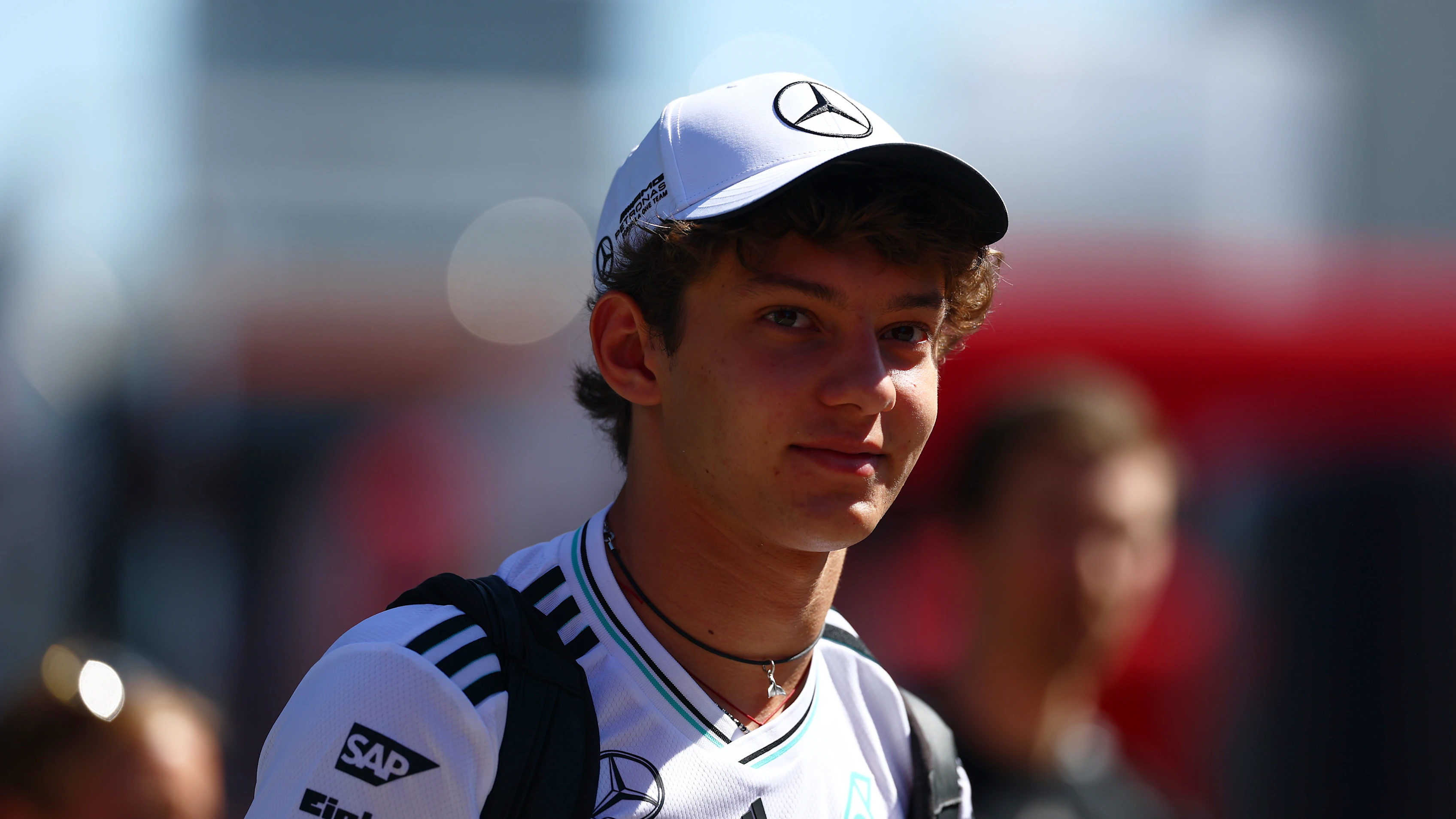 BARCELONA, SPAIN - MAY 29: Andrea Kimi Antonelli of Italy and Mercedes AMG Petronas F1 Team arrives