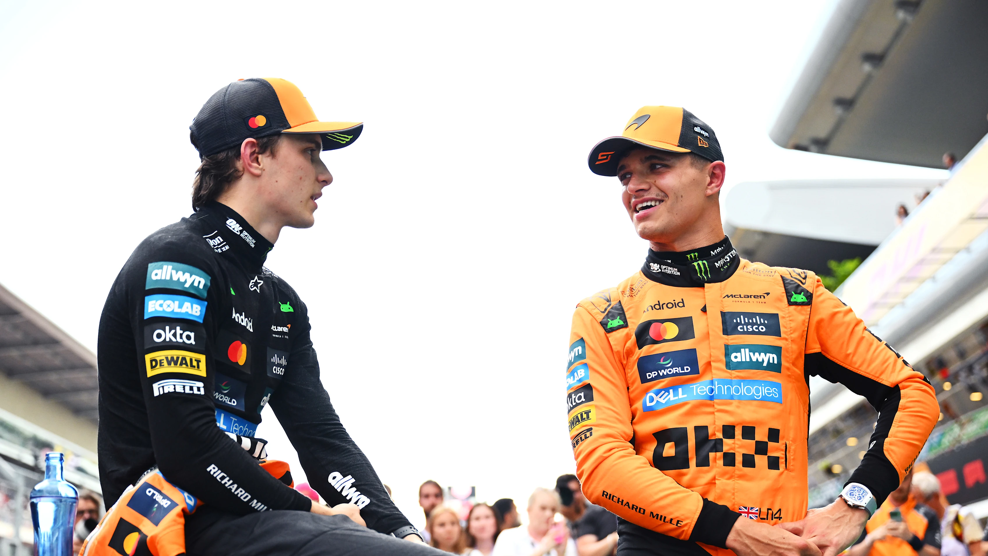 BARCELONA, SPAIN - MAY 31: Pole position qualifier Oscar Piastri of Australia and McLaren and