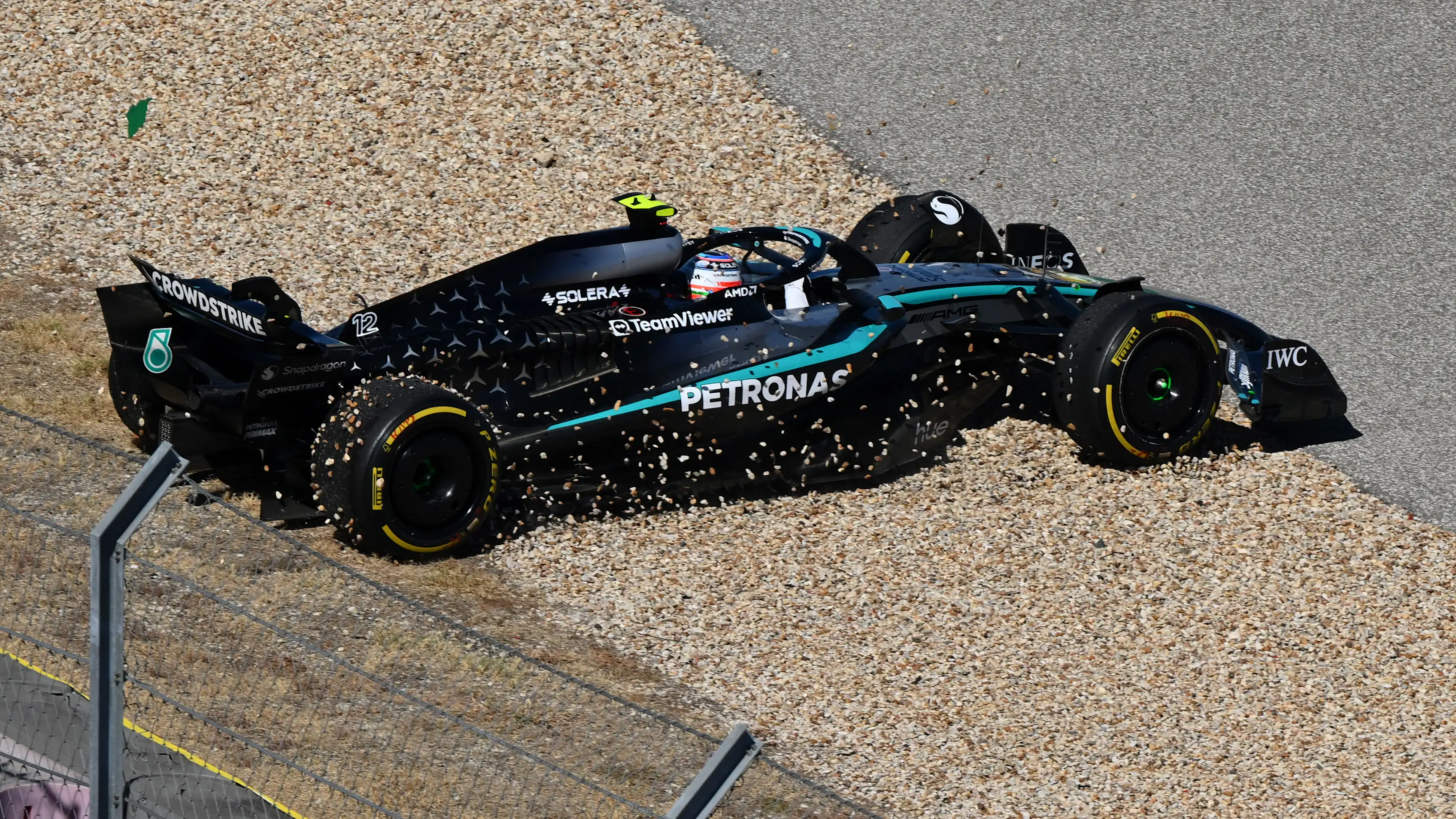 AUSTIN, TEXAS - OCTOBER 19: Andrea Kimi Antonelli of Italy driving the (12) Mercedes AMG Petronas