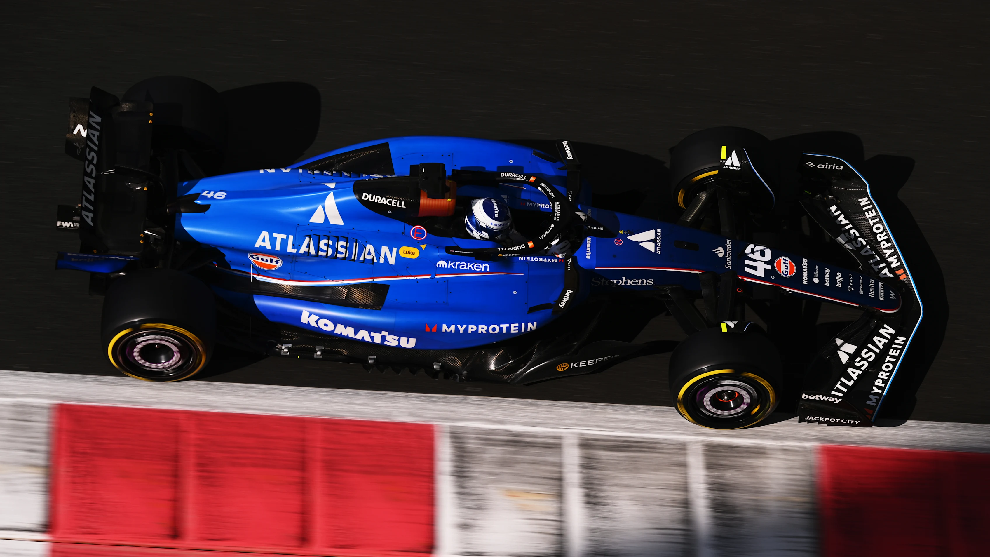 ABU DHABI, UNITED ARAB EMIRATES - DECEMBER 09: Luke Browning of Great Britain driving the (46)