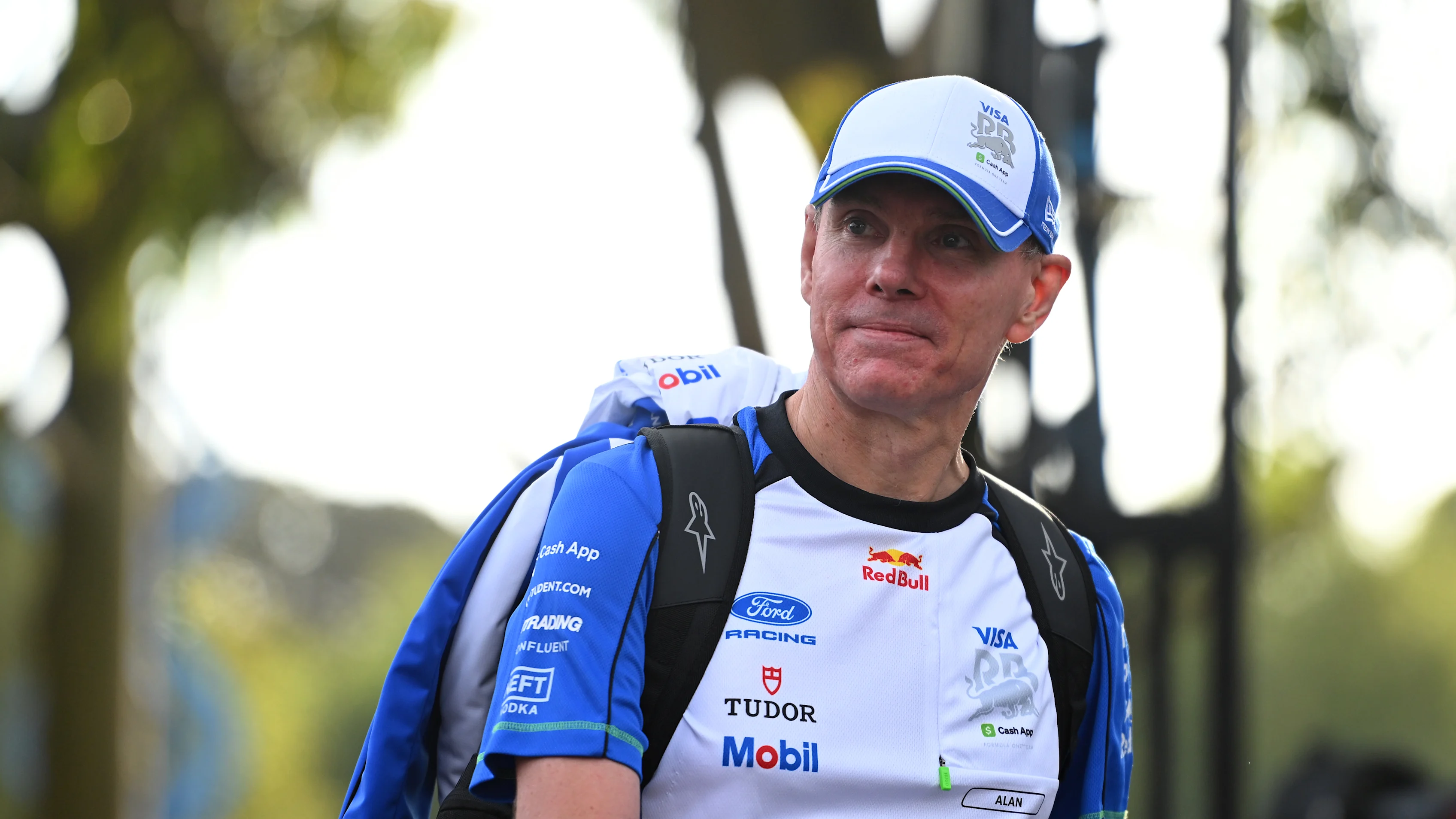 MELBOURNE, AUSTRALIA - MARCH 08: Alan Permane, Team Principal of Visa Cash App Racing Bulls arrives