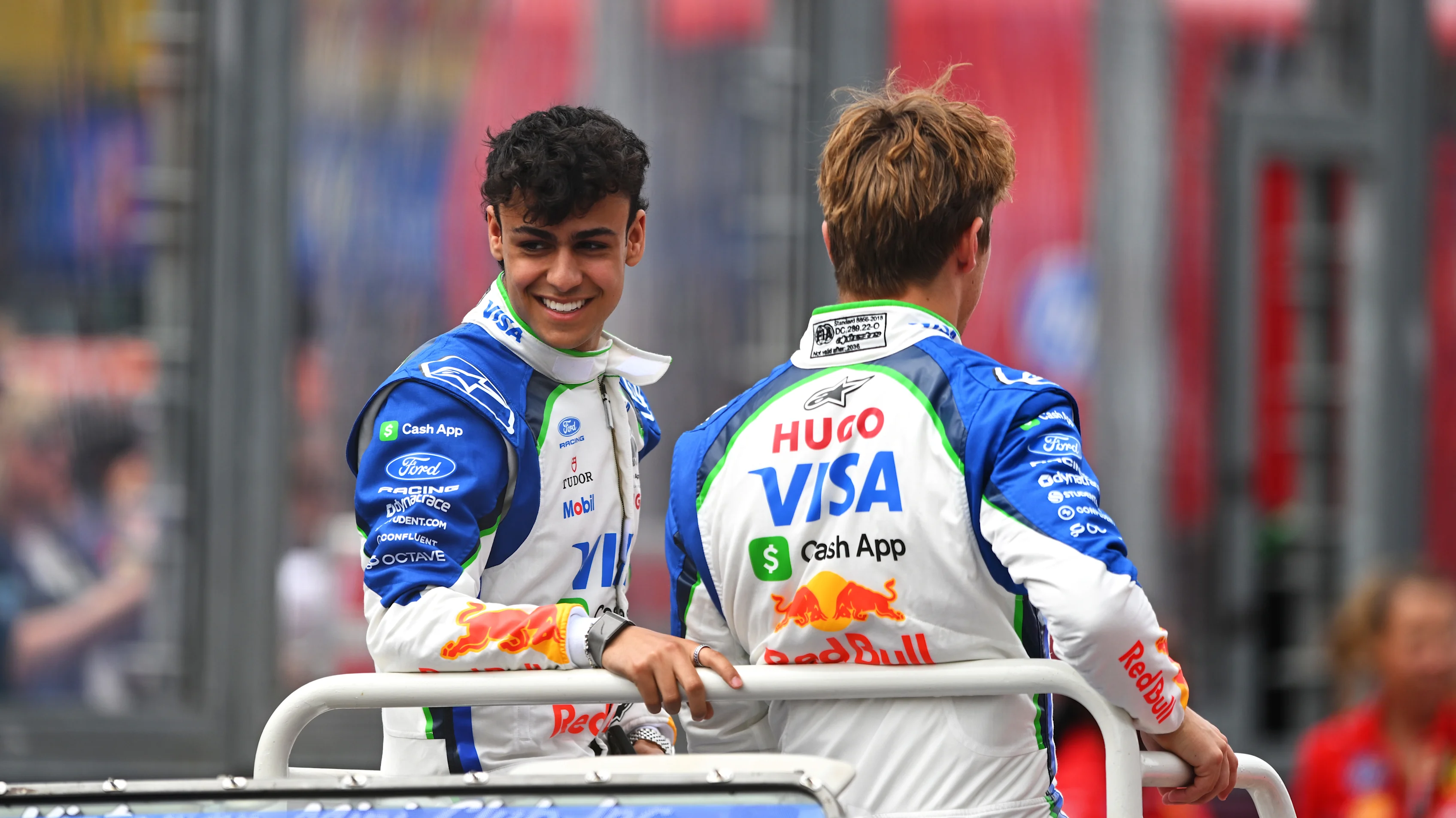 MELBOURNE, AUSTRALIA - MARCH 08: Arvid Lindblad of Great Britain and Visa Cash App Racing Bulls and