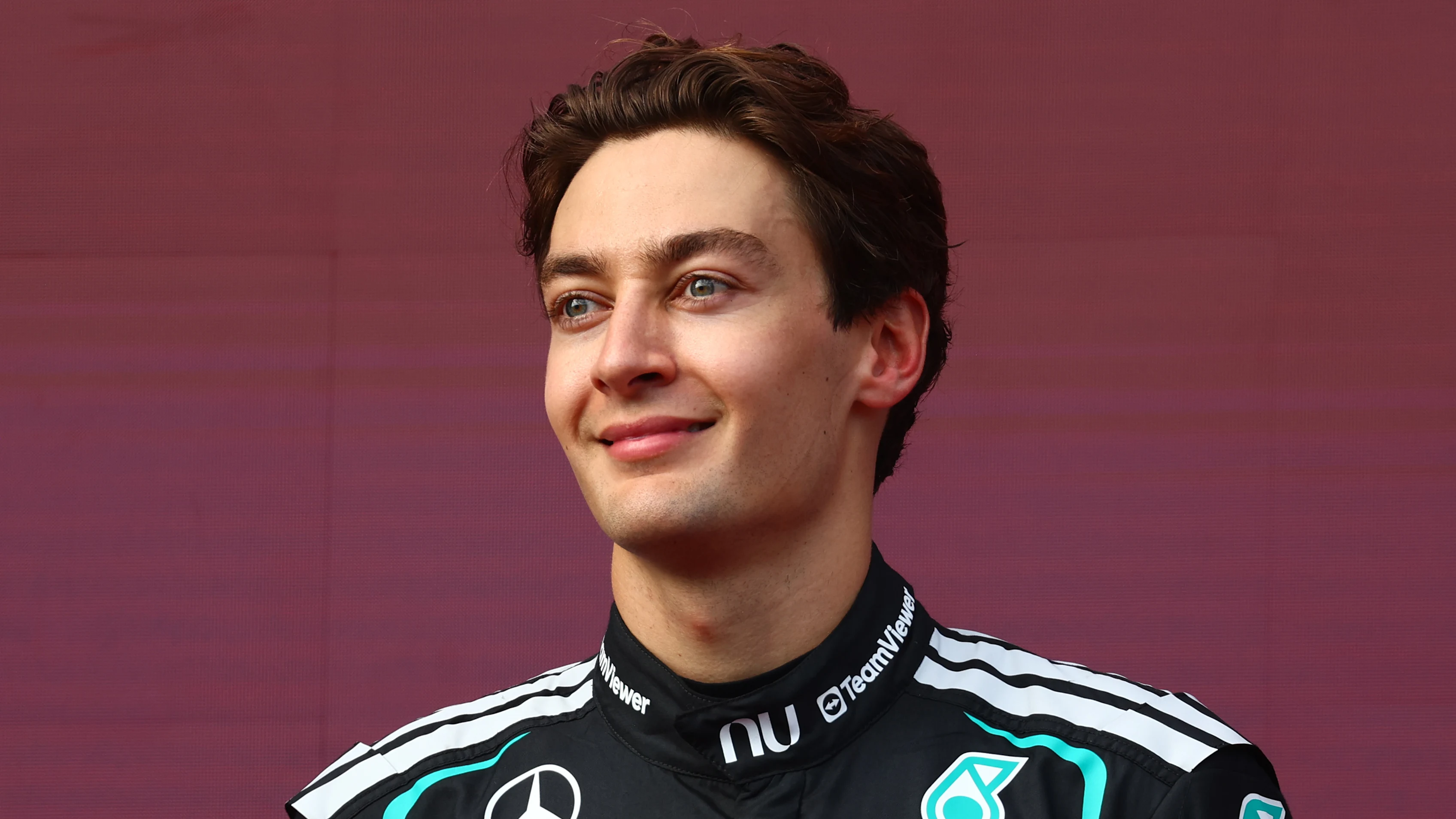 MELBOURNE, AUSTRALIA - MARCH 08: Race winner George Russell of Great Britain and Mercedes AMG