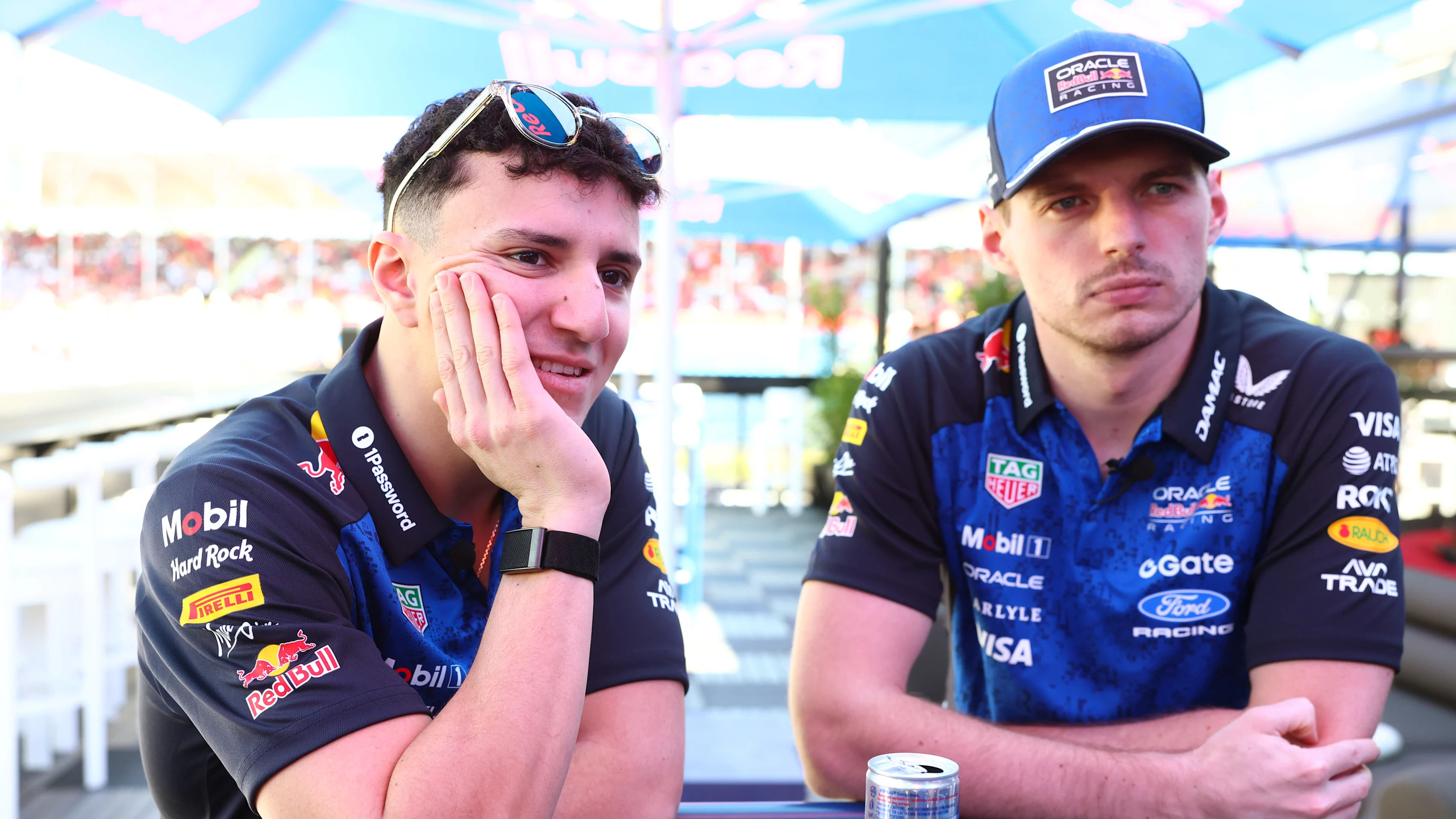 MELBOURNE, AUSTRALIA - MARCH 05: Isack Hadjar of France and Oracle Red Bull Racing and Max