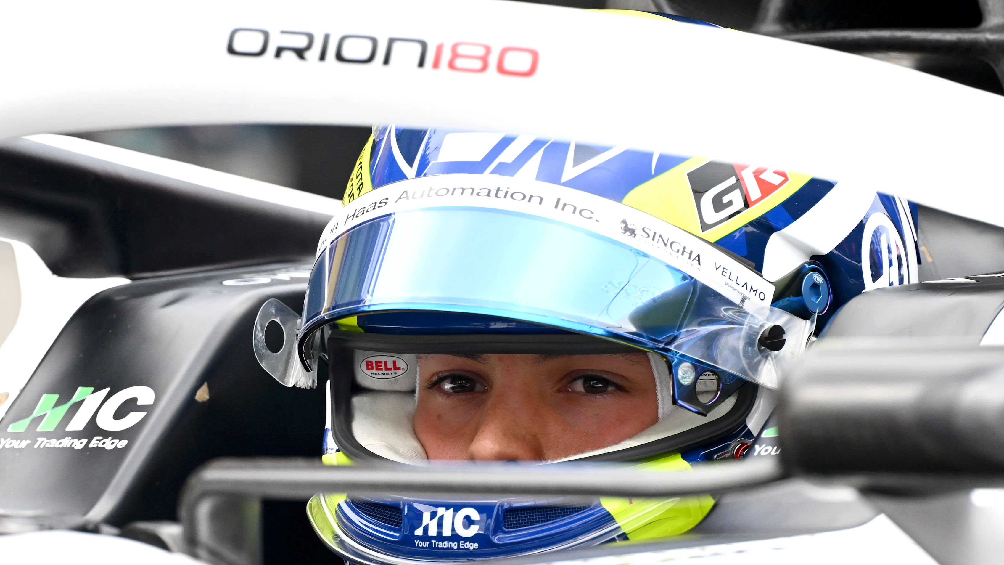 MELBOURNE, AUSTRALIA - MARCH 07: Oliver Bearman of Great Britain and Haas F1 prepares to drive during qualifying ahead of the F1 Grand Prix of Australia at Albert Park Grand Prix Circuit on March 07, 2026 in Melbourne, Australia. (Photo by Mark Sutton - Formula 1/Formula 1 via Getty Images)