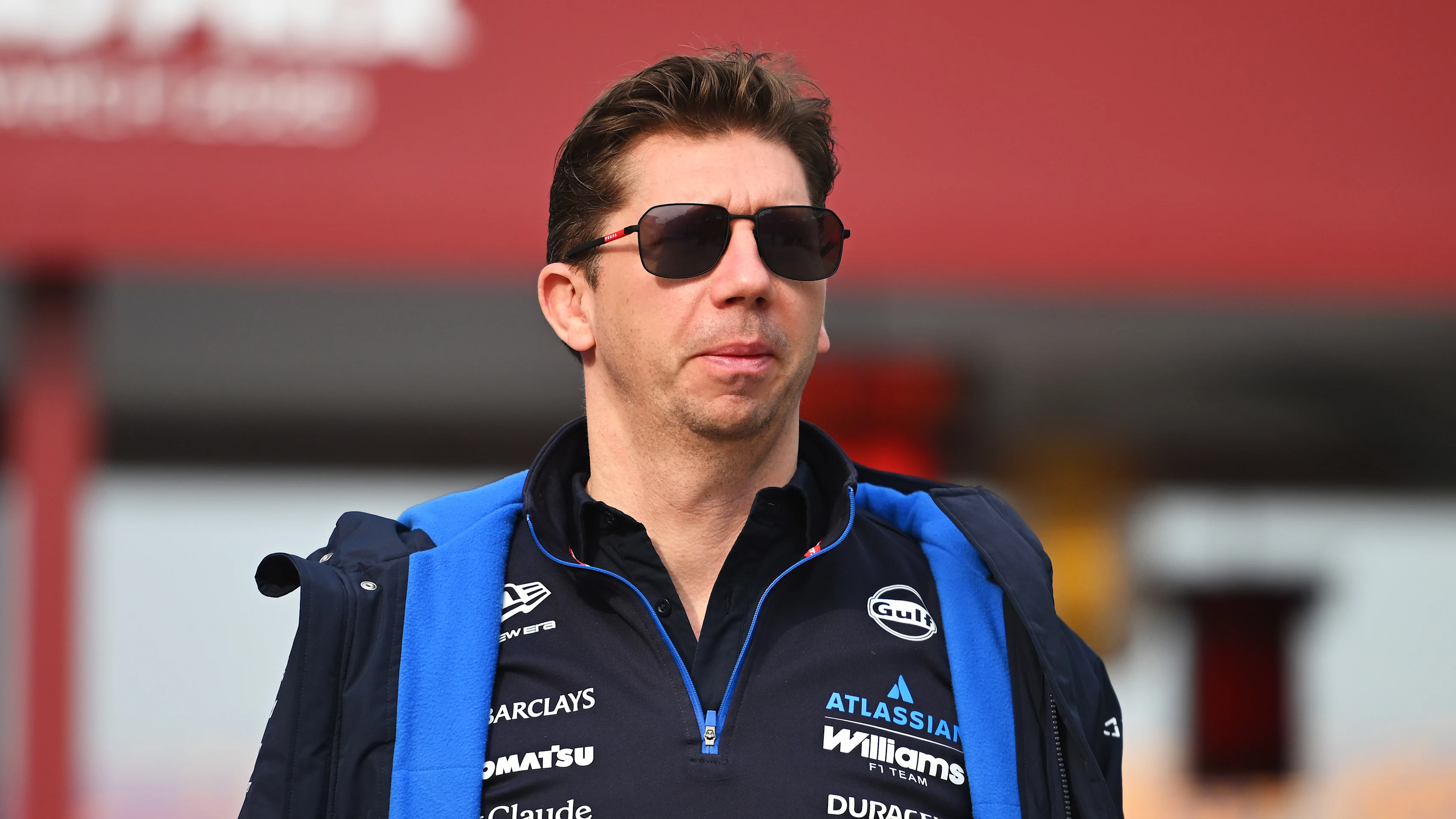 SHANGHAI, CHINA - MARCH 15: James Vowles, Team Principal of Williams arrives in the Paddock prior
