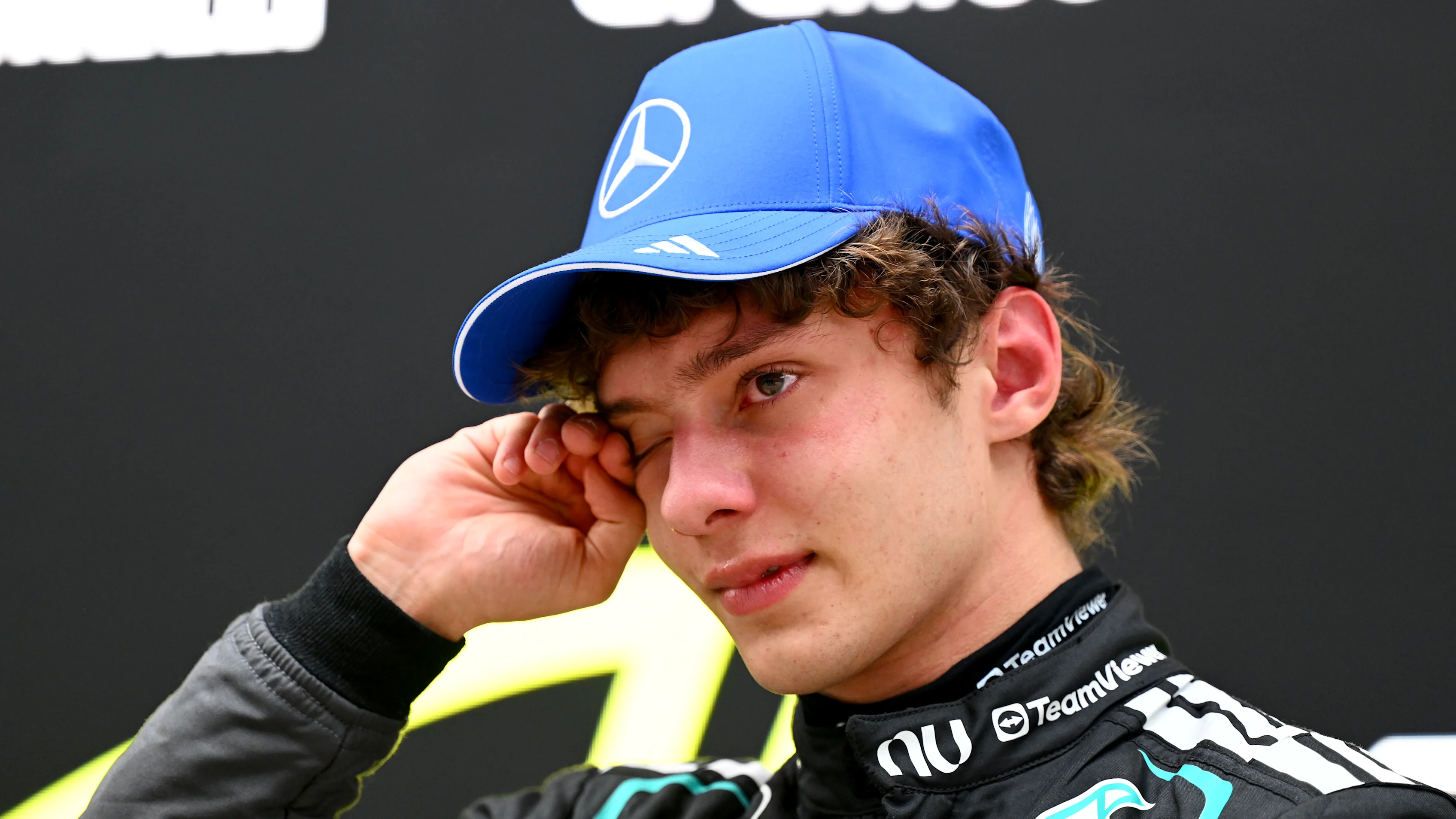 SHANGHAI, CHINA - MARCH 15: Race winner Andrea Kimi Antonelli of Italy and Mercedes AMG Petronas F1