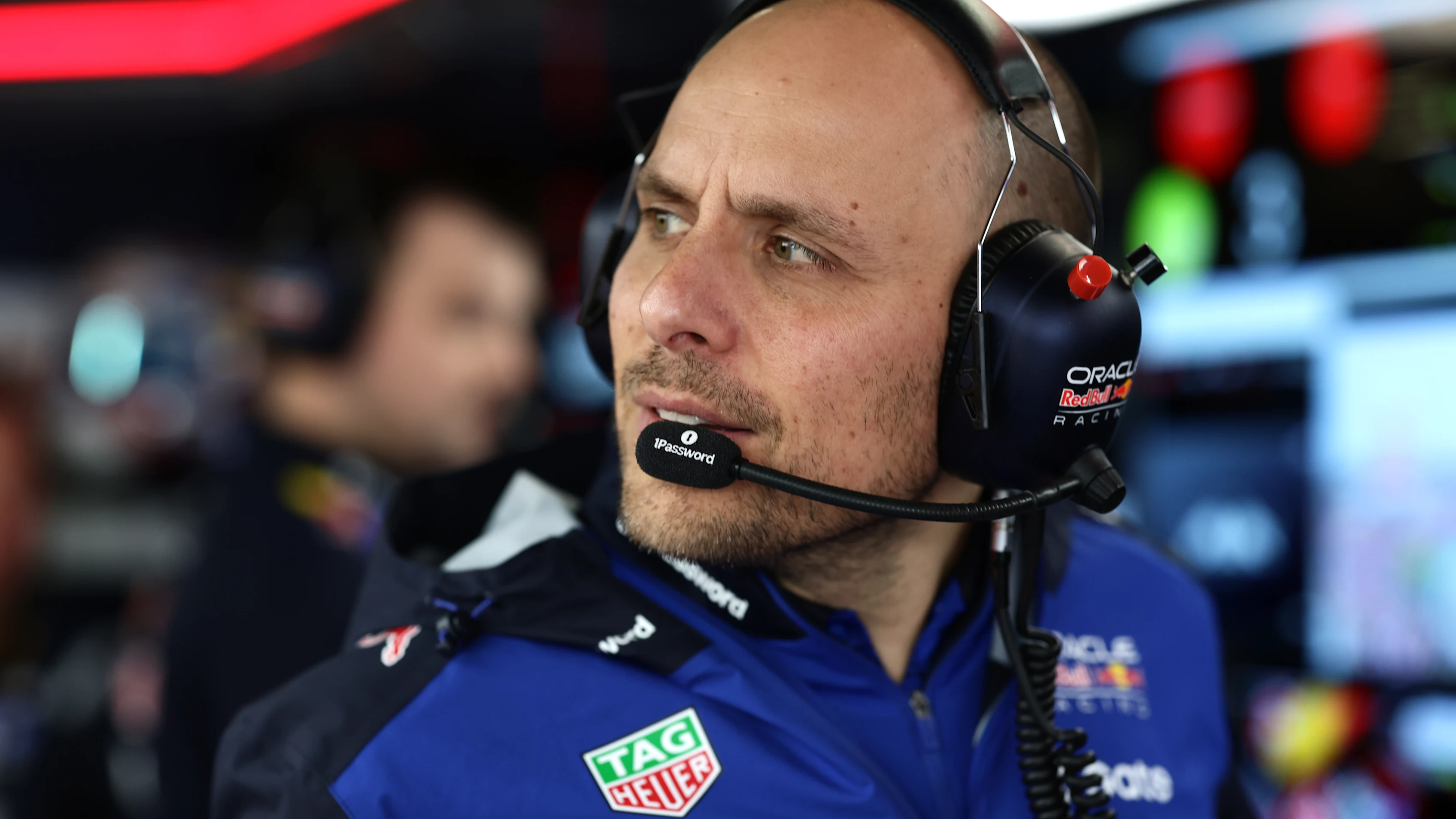 SUZUKA, JAPAN - MARCH 29: Gianpiero Lambiase, Head of Racing of Oracle Red Bull Racing looks on in