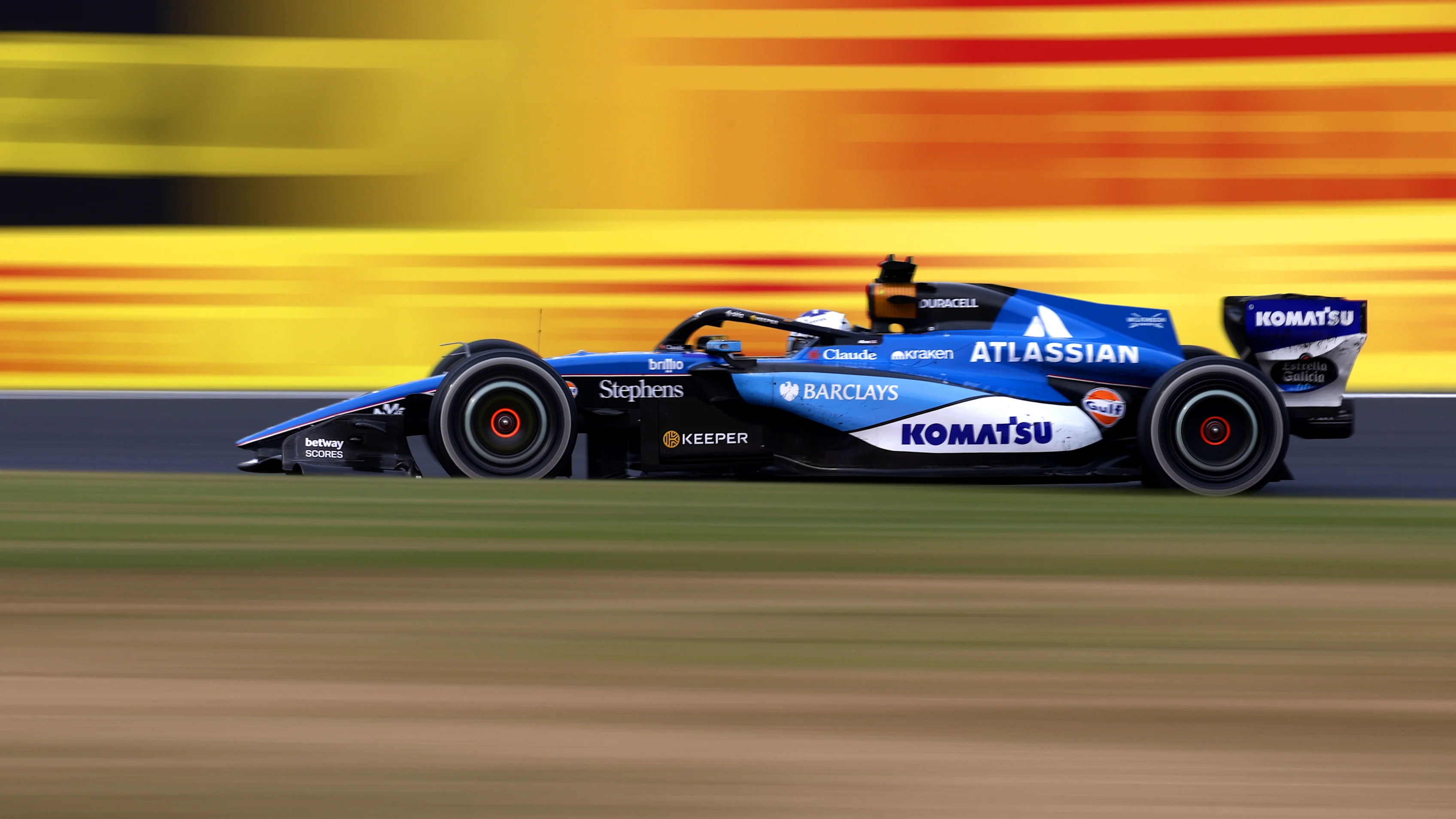 SUZUKA, JAPAN - MARCH 29: Alexander Albon of Thailand driving the (23) Williams FW48 Mercedes on