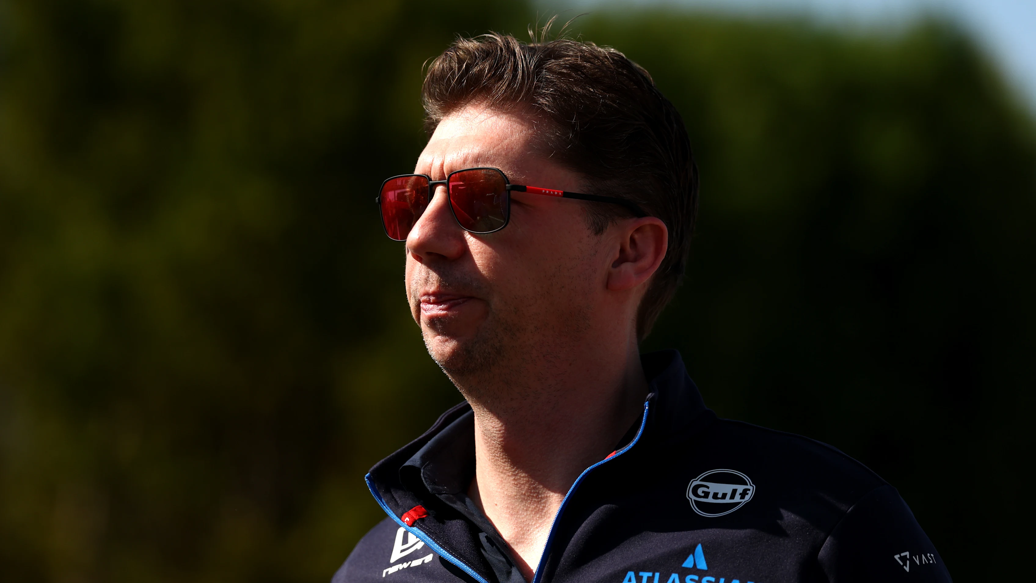 SUZUKA, JAPAN - MARCH 27: James Vowles, Team Principal of Williams arrives in the Paddock prior to