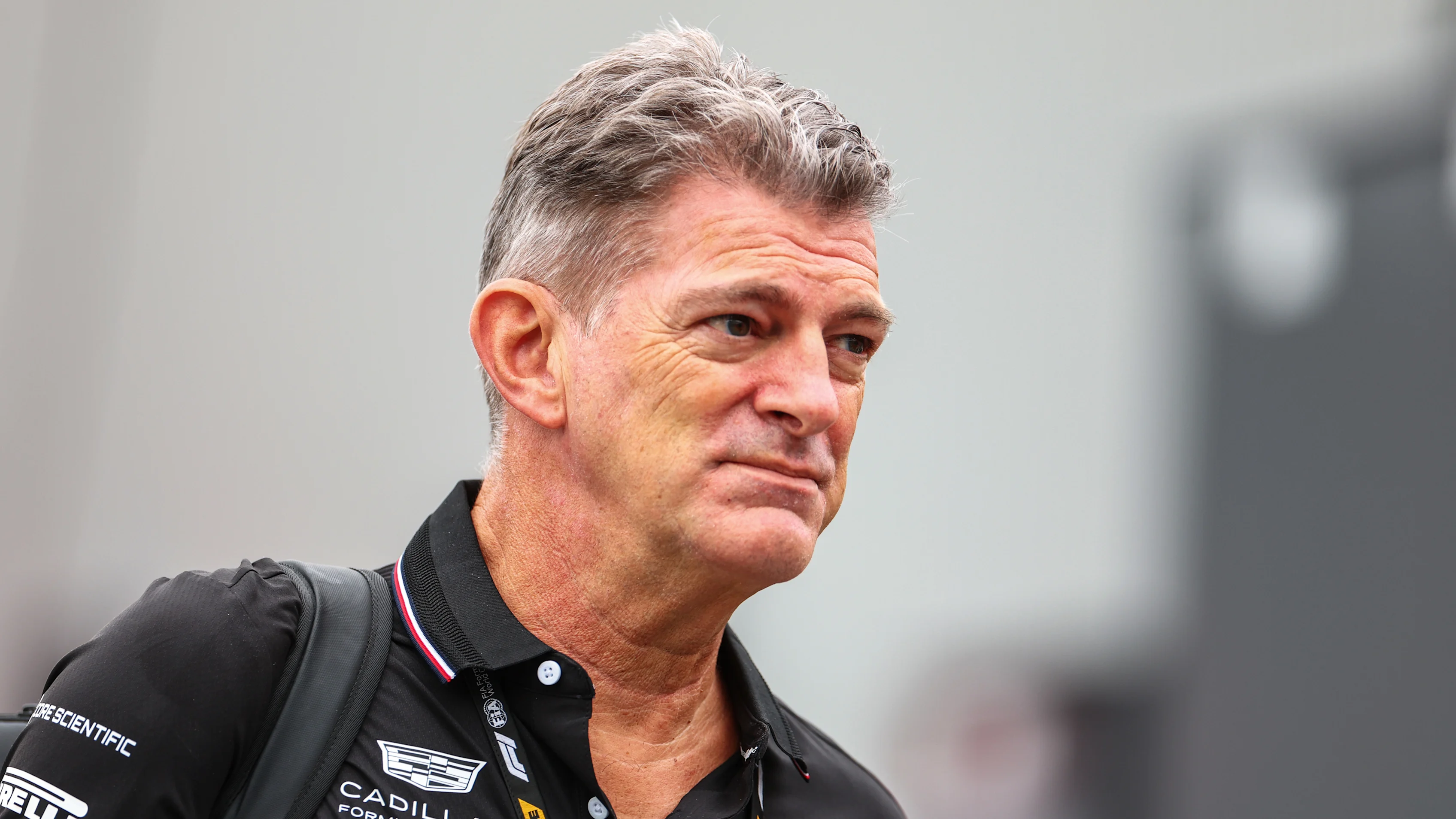 SUZUKA, JAPAN - MARCH 26: Graeme Lowdon, Team Principal of Cadillac F1 Team arrives in the Paddock