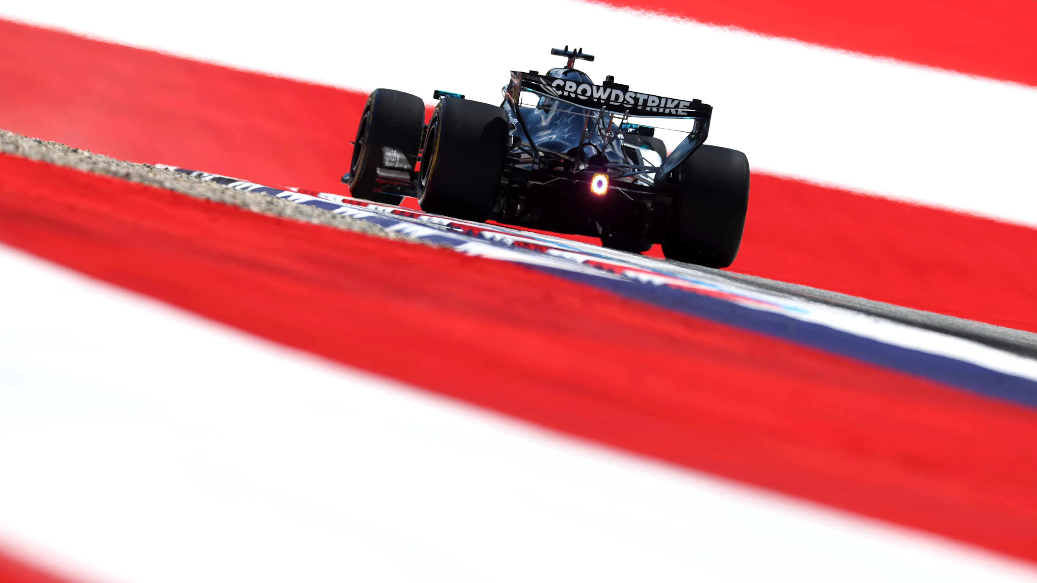 SPIELBERG, AUSTRIA - JUNE 26: George Russell of Great Britain driving the (63) Mercedes AMG