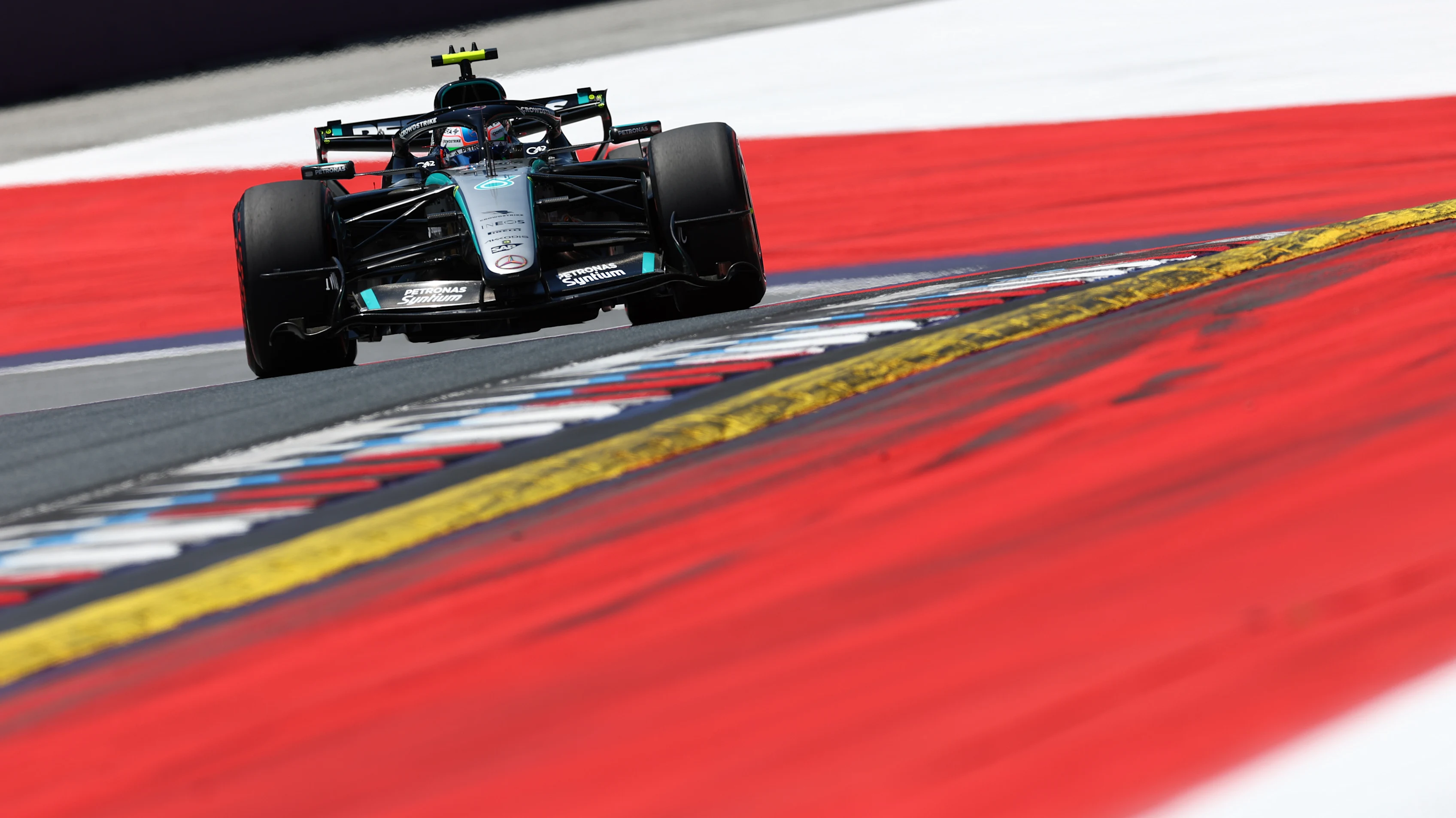 SPIELBERG, AUSTRIA - JUNE 27:  Andrea Kimi Antonelli of Italy driving the (12) Mercedes AMG