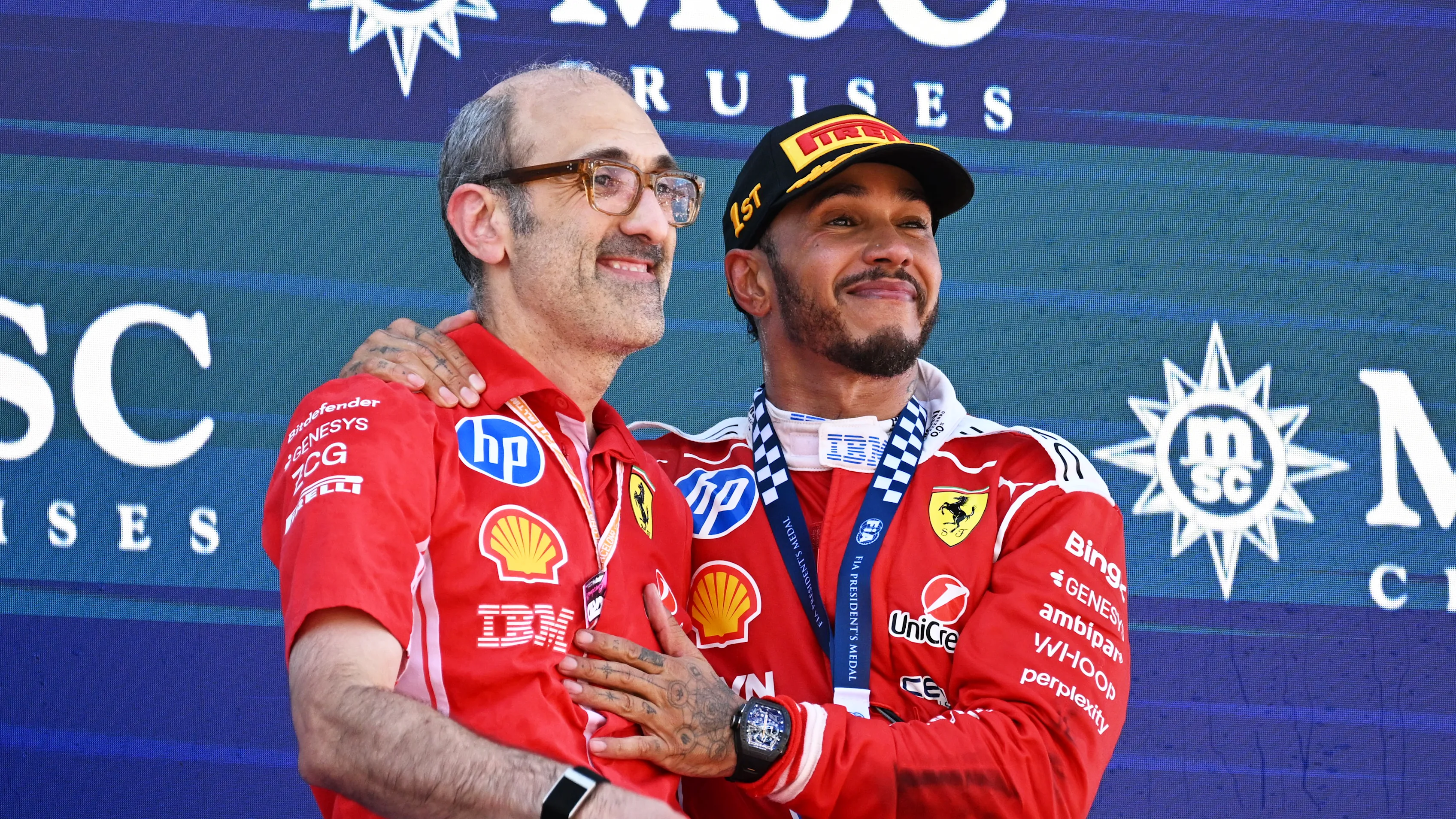 BARCELONA, SPAIN - JUNE 14: Race winner Lewis Hamilton of Great Britain driving the (44) Scuderia