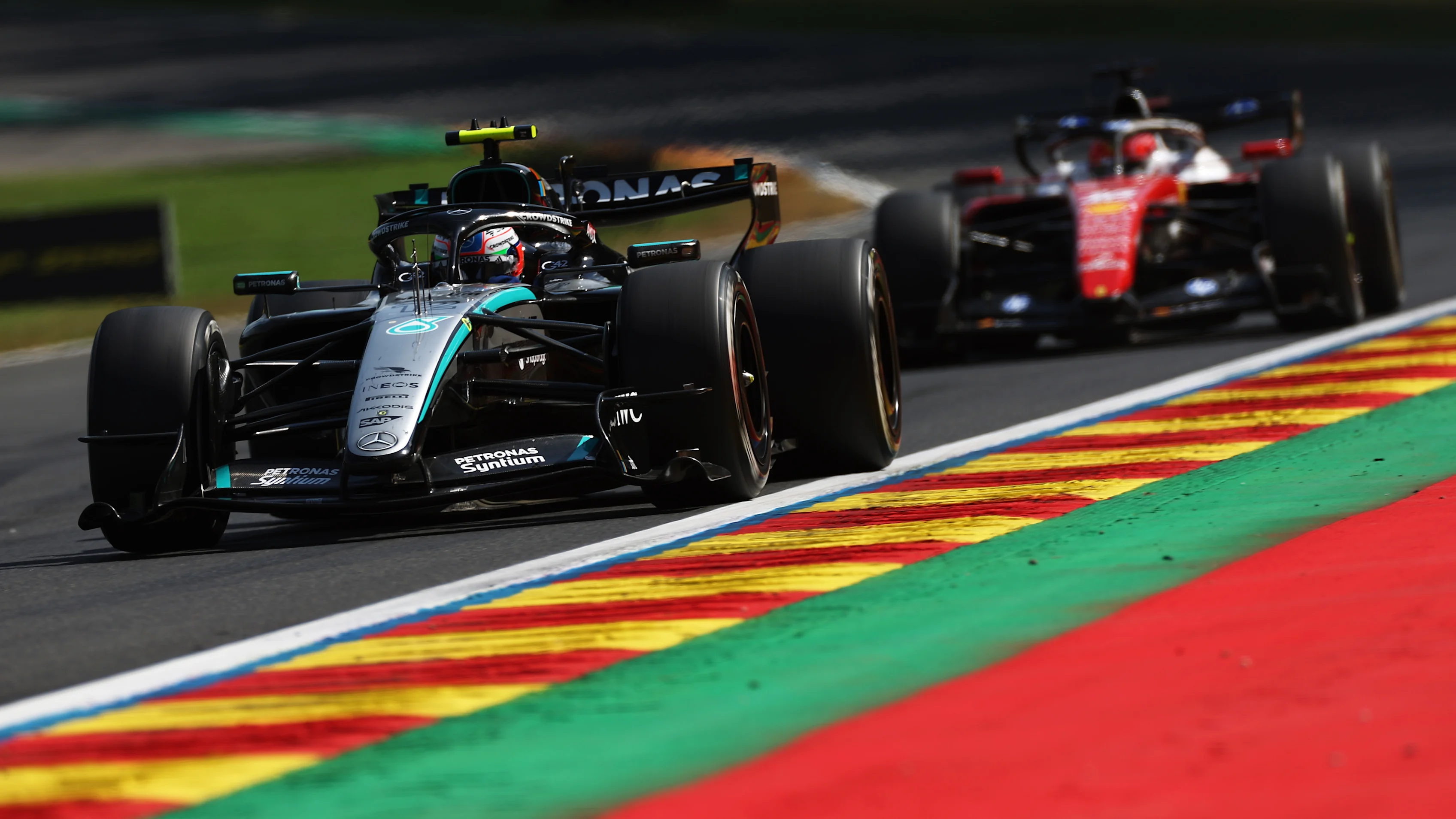 SPA, BELGIUM - JULY 19: Andrea Kimi Antonelli of Italy driving the (12) Mercedes AMG Petronas F1