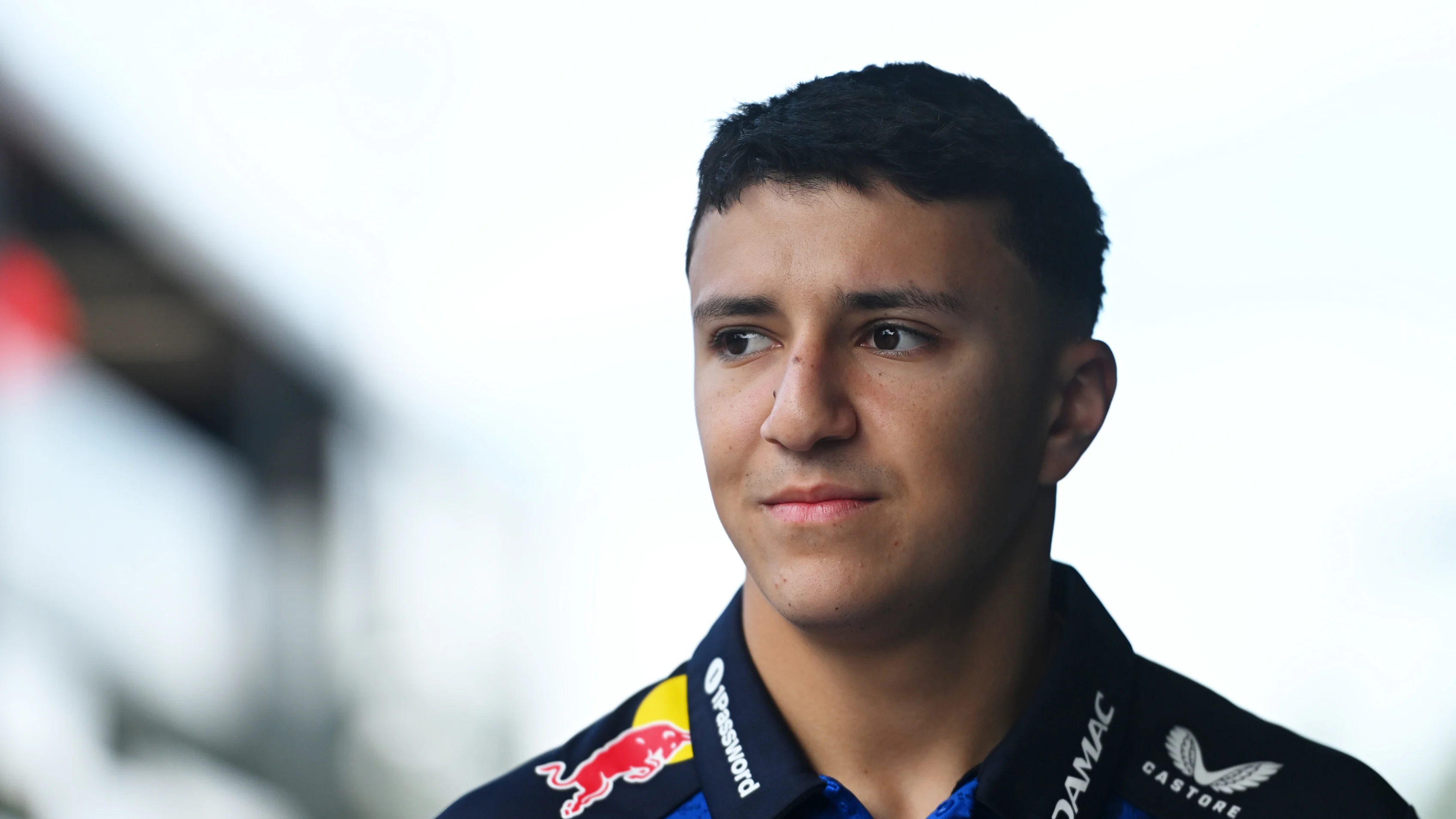 SPA, BELGIUM - JULY 17: Isack Hadjar of France and Oracle Red Bull Racing walks in the Paddock
