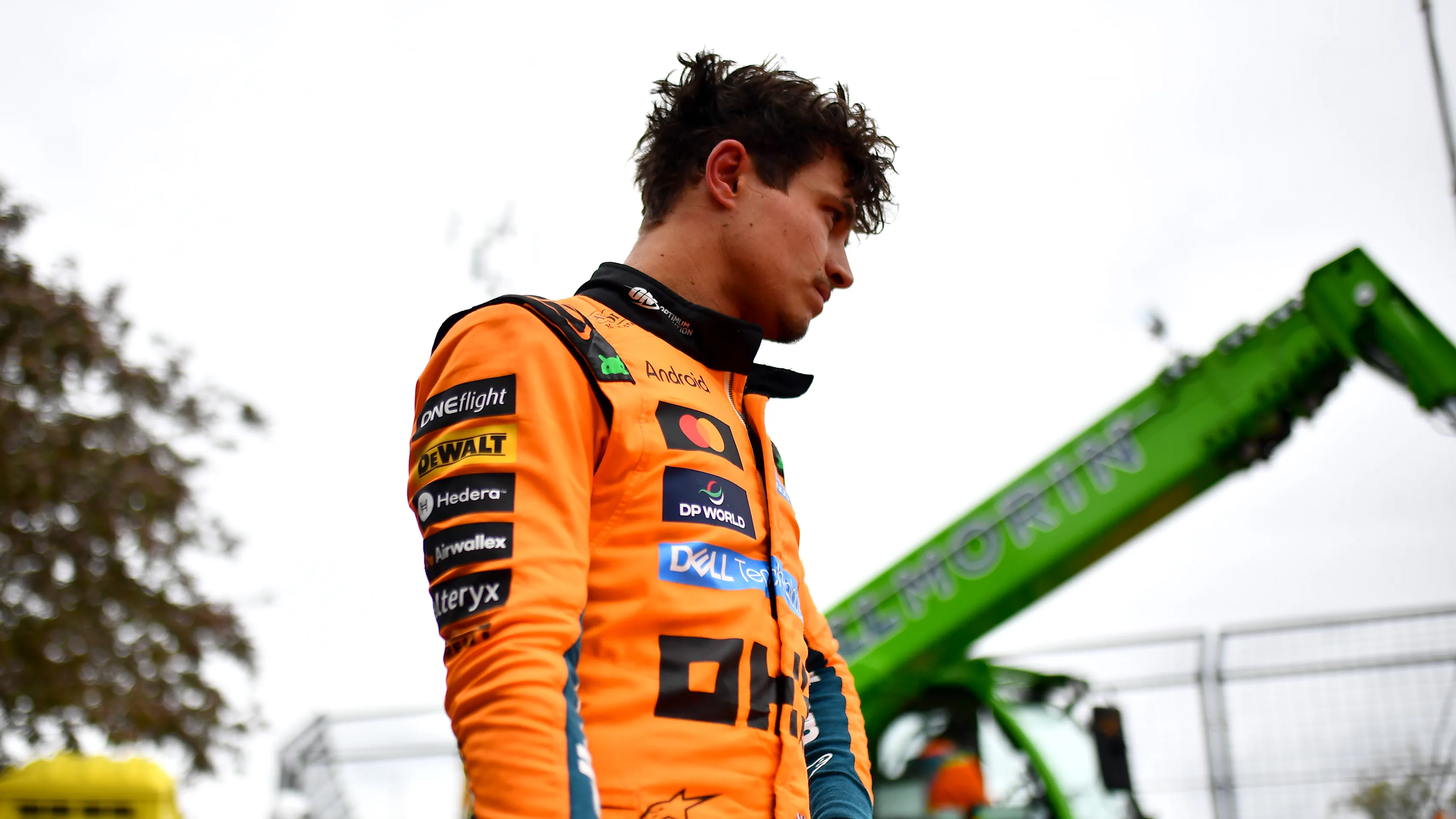 MONTREAL, QUEBEC - MAY 24: Lando Norris of Great Britain and McLaren looks on after retiring during