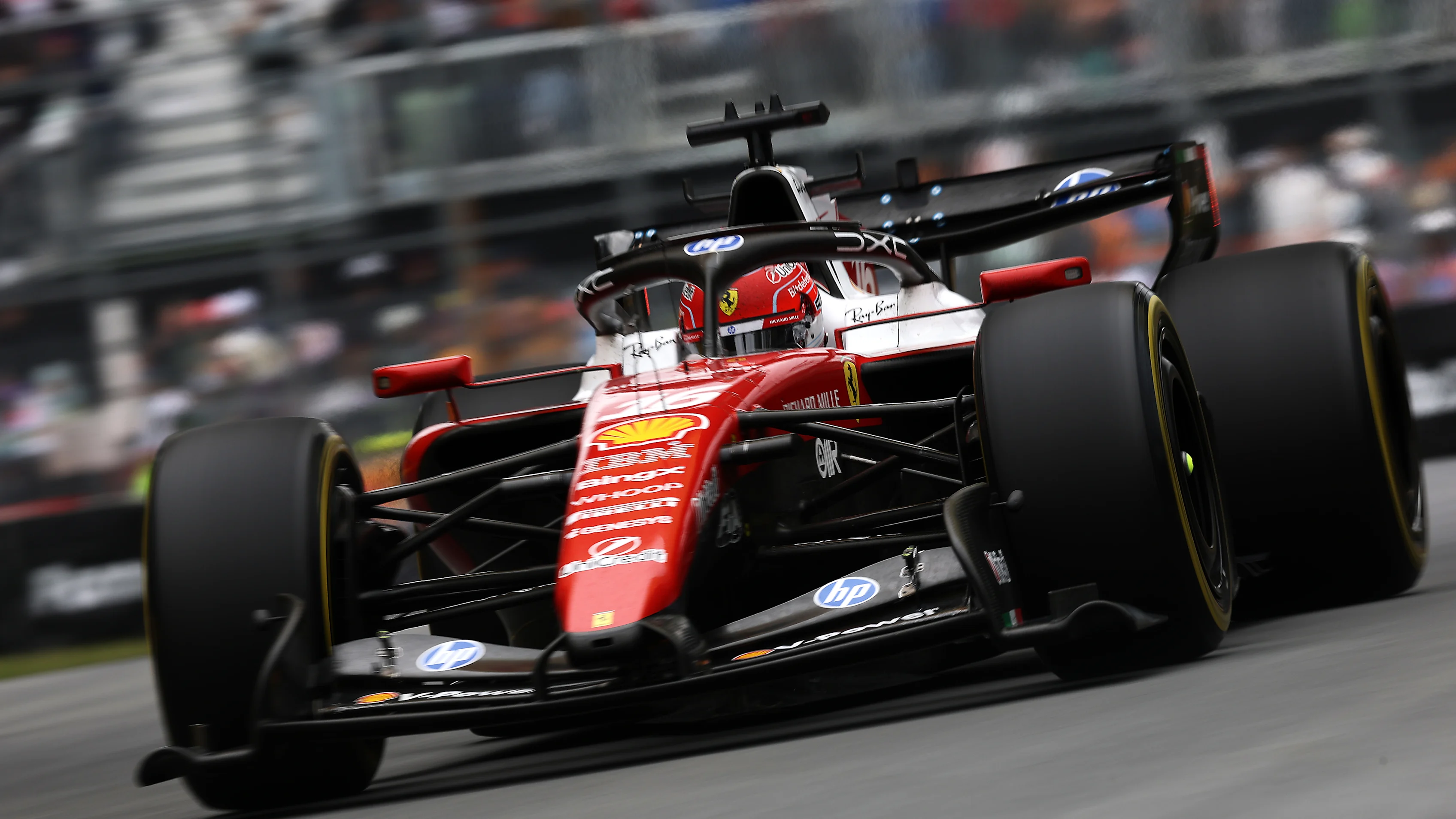 MONTREAL, QUEBEC - MAY 24: Charles Leclerc of Monaco driving the (16) Scuderia Ferrari SF-26 on