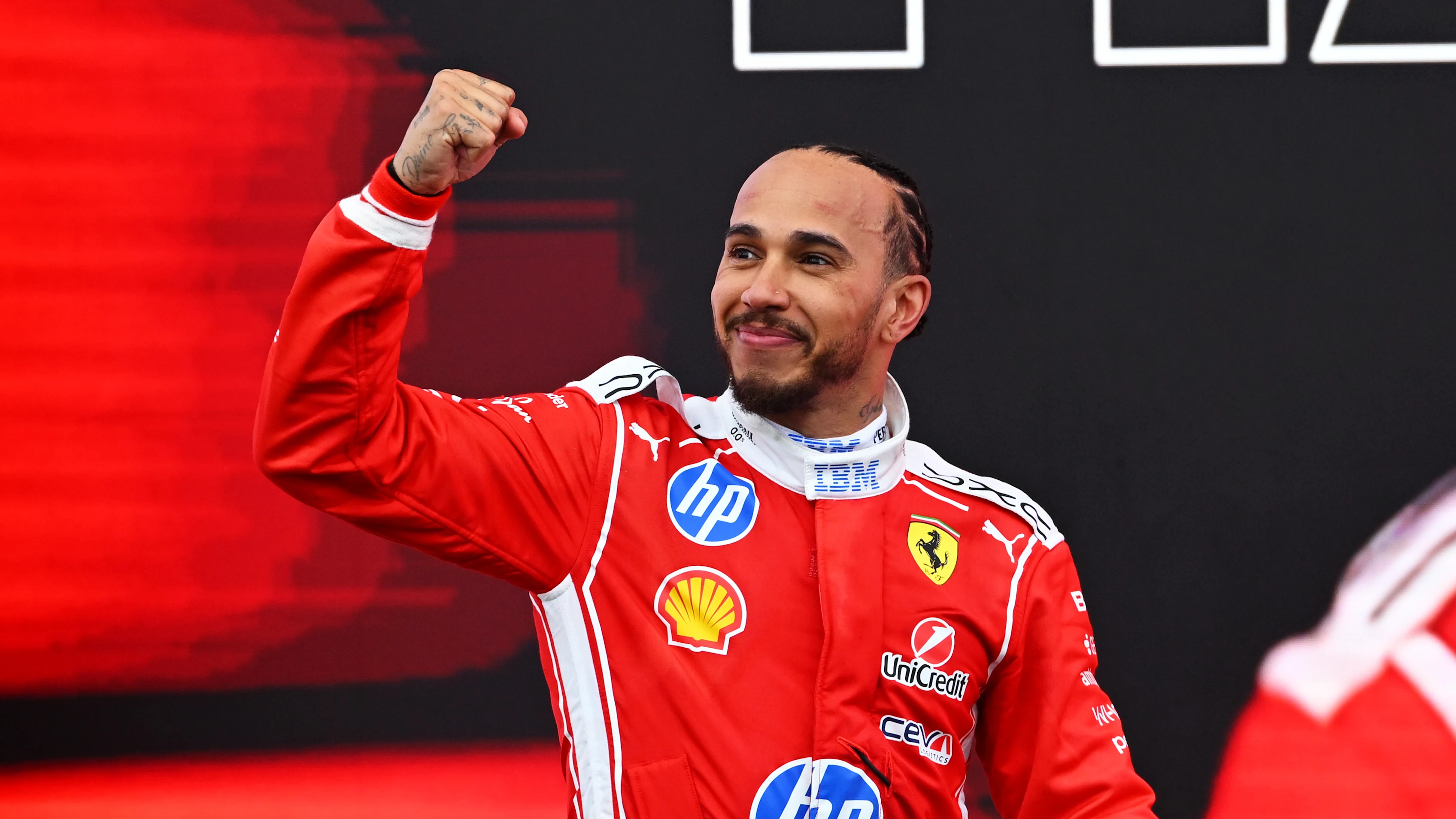 MONTREAL, QUEBEC - MAY 24: Second placed Lewis Hamilton of Great Britain and Scuderia Ferrari
