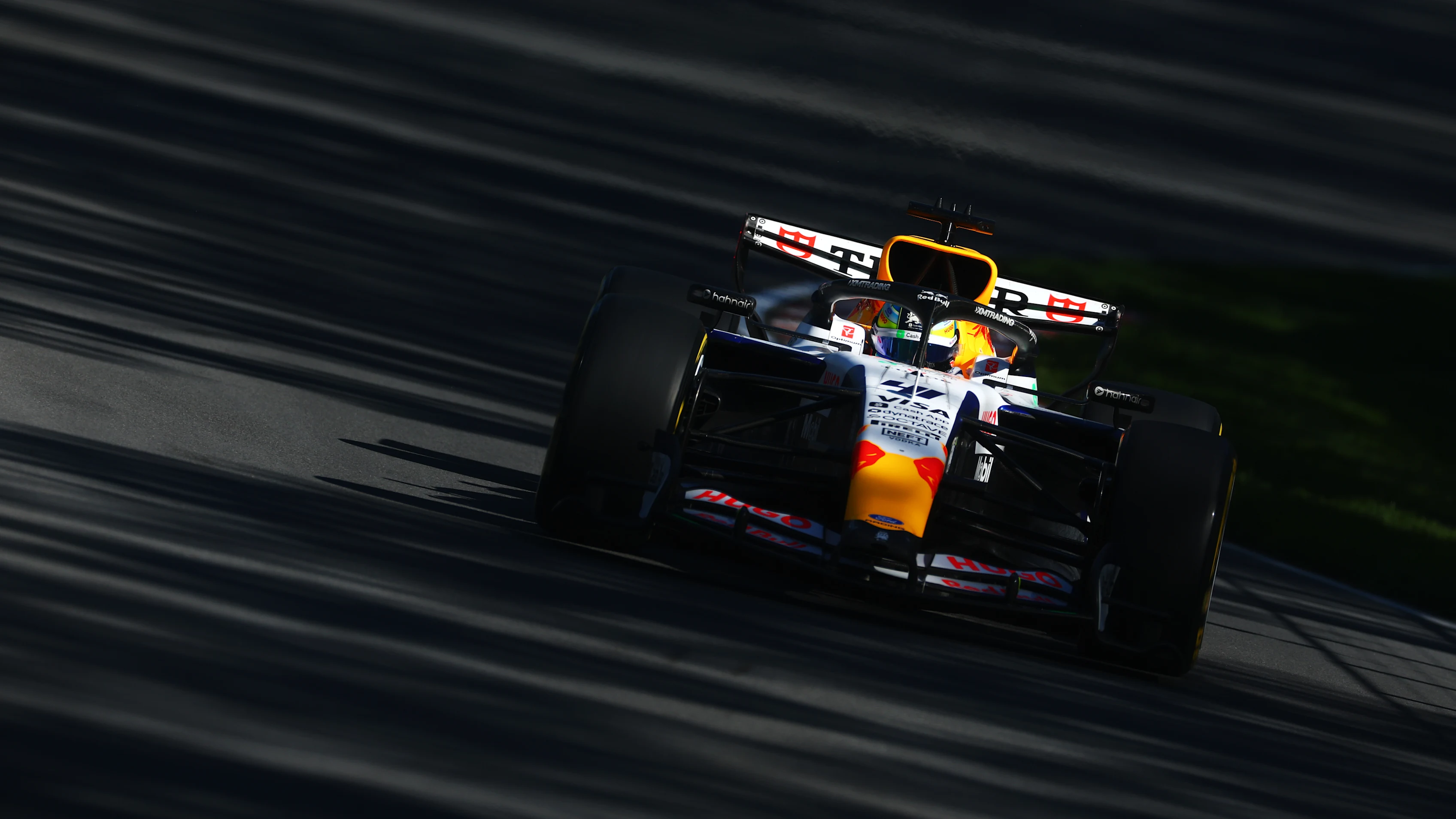 MONTREAL, QUEBEC - MAY 22: Arvid Lindblad of Great Britain driving the (41) Visa Cash App Racing Bulls VCARB 03 RB Ford on track during Sprint Qualifying ahead of the F1 Grand Prix of Canada at Circuit Gilles-Villeneuve on May 22, 2026 in Montreal, Quebec. (Photo by Clive Mason/Getty Images)