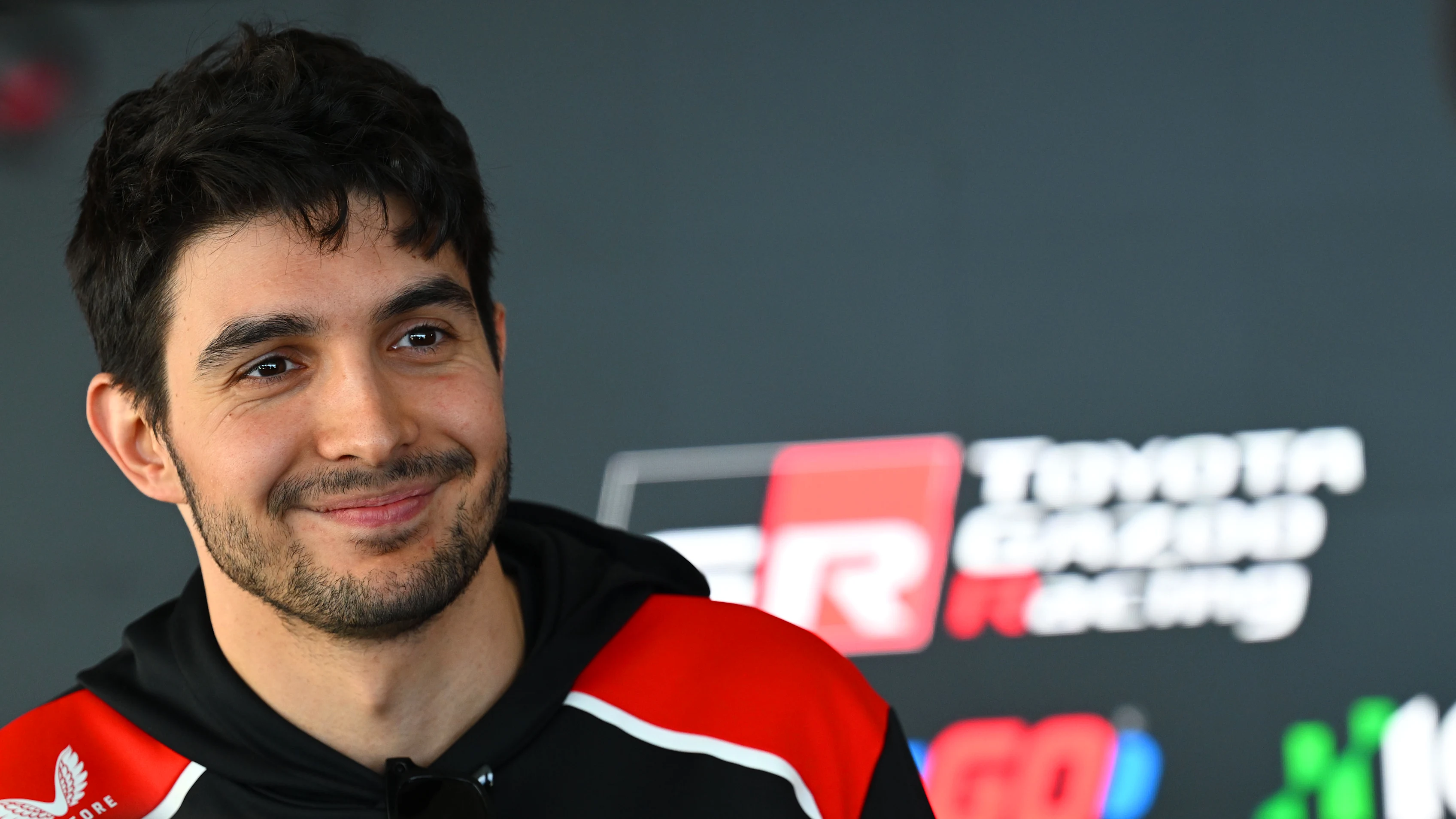 MONTREAL, QUEBEC - MAY 21: Esteban Ocon of France and Haas F1 talks to the media during previews