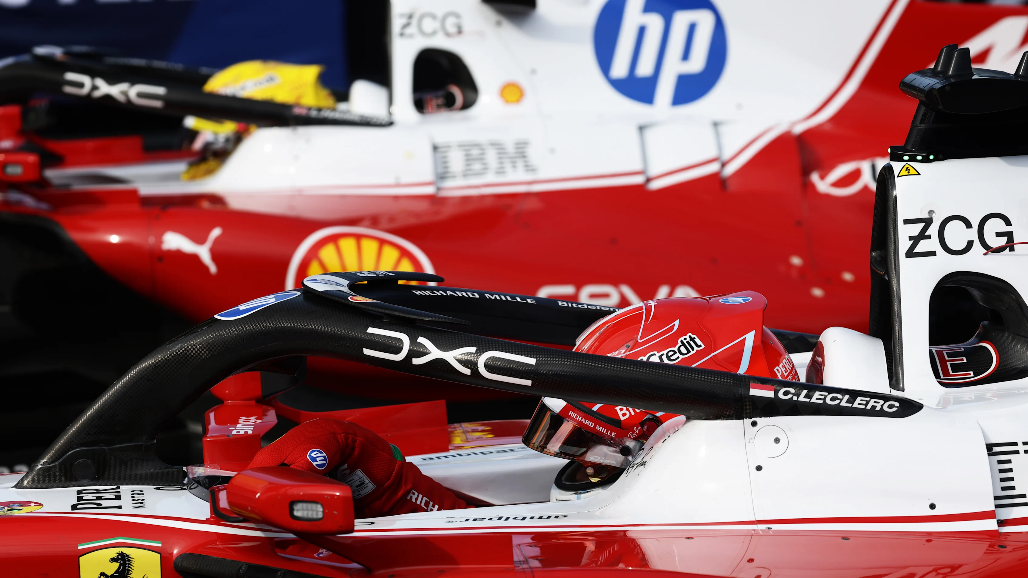 BUDAPEST, HUNGARY - JULY 25: Third placed qualifier Charles Leclerc of Monaco and Scuderia Ferrari