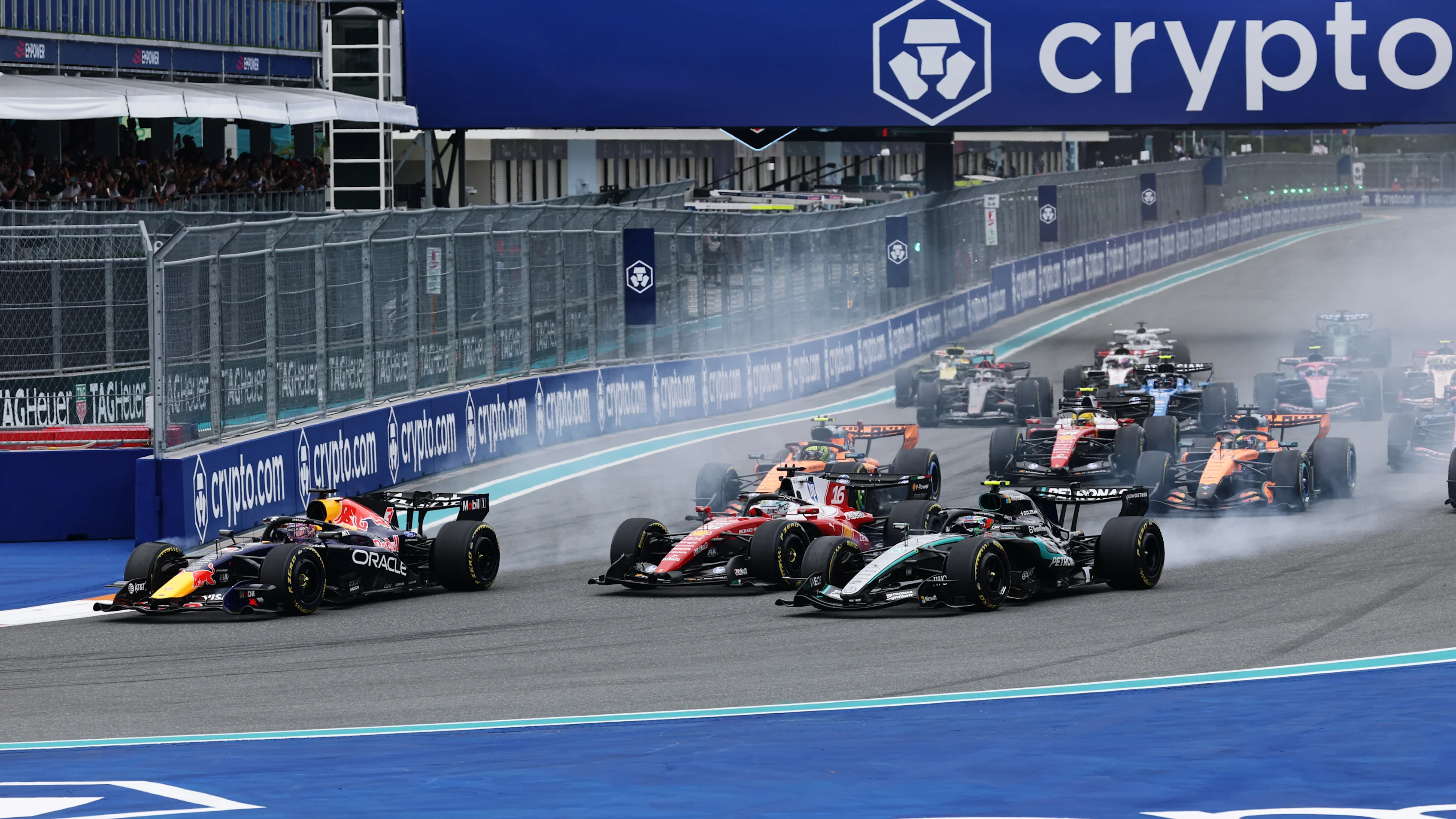 MIAMI, FLORIDA - MAY 03: Max Verstappen of the Netherlands driving the (3) Oracle Red Bull Racing