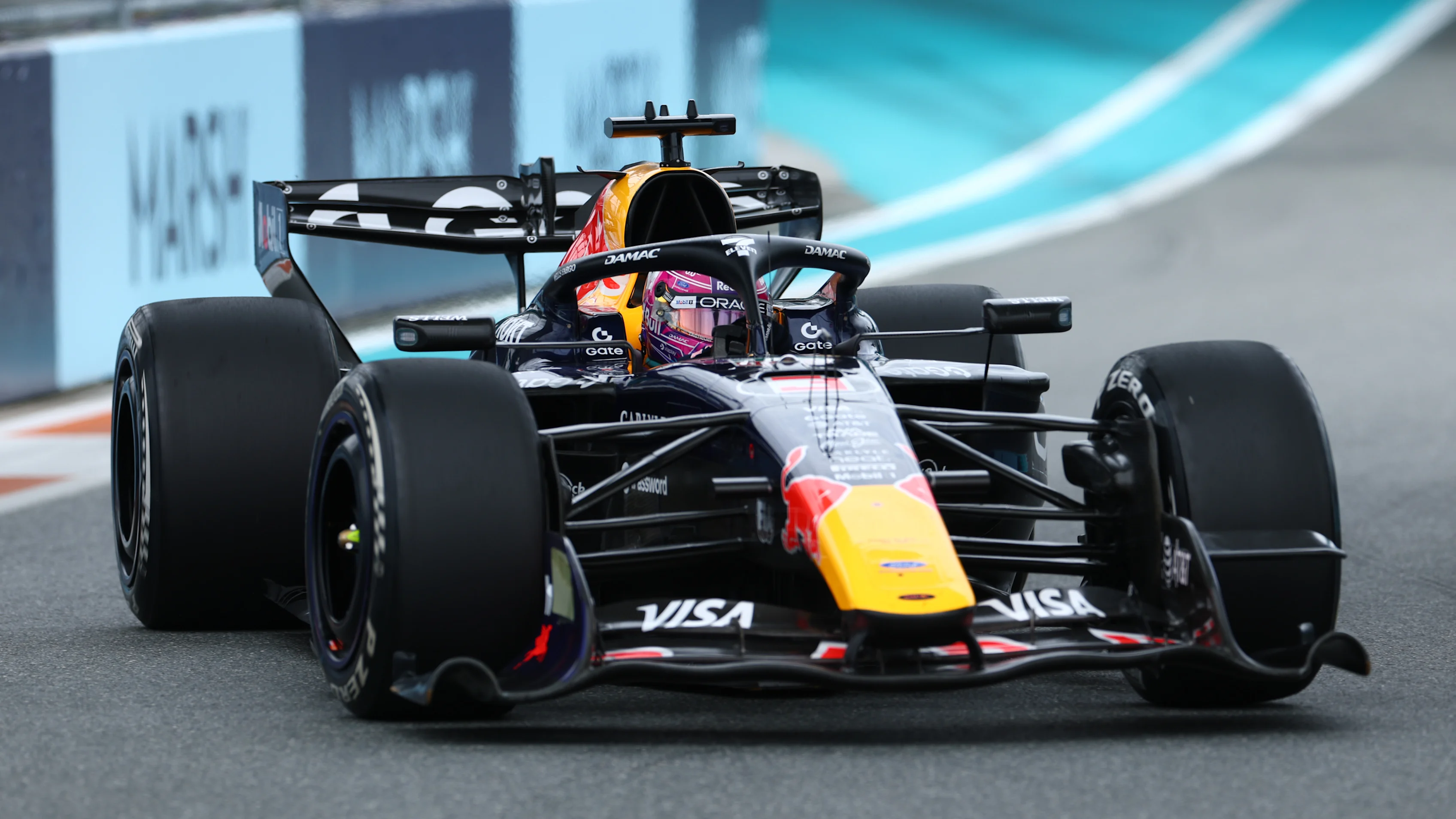 MIAMI, FLORIDA - MAY 03: Max Verstappen of the Netherlands driving the (3) Oracle Red Bull Racing