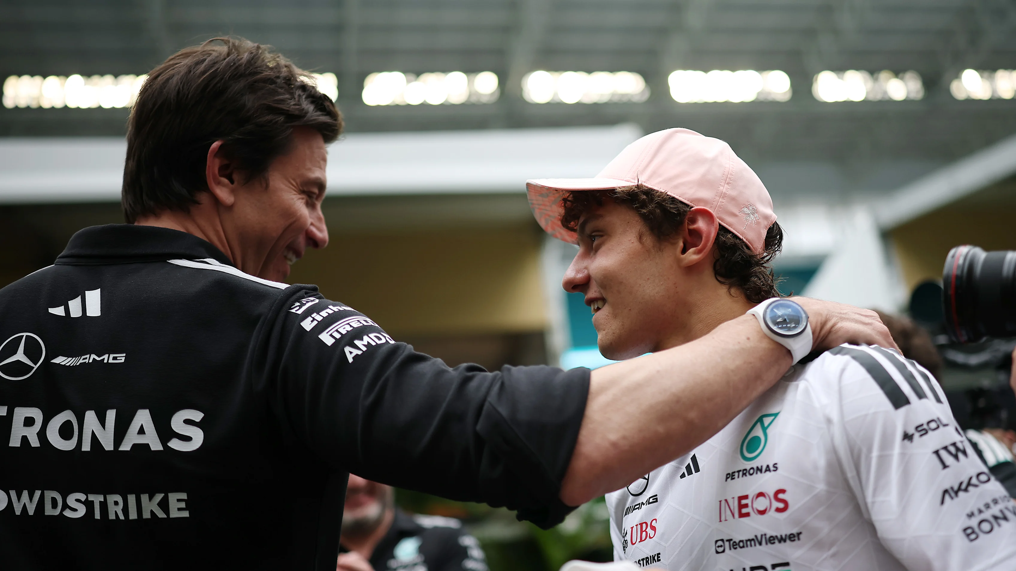 MIAMI, FLORIDA - MAY 03: Toto Wolff, Executive Director of Mercedes AMG Petronas F1 Team and Race