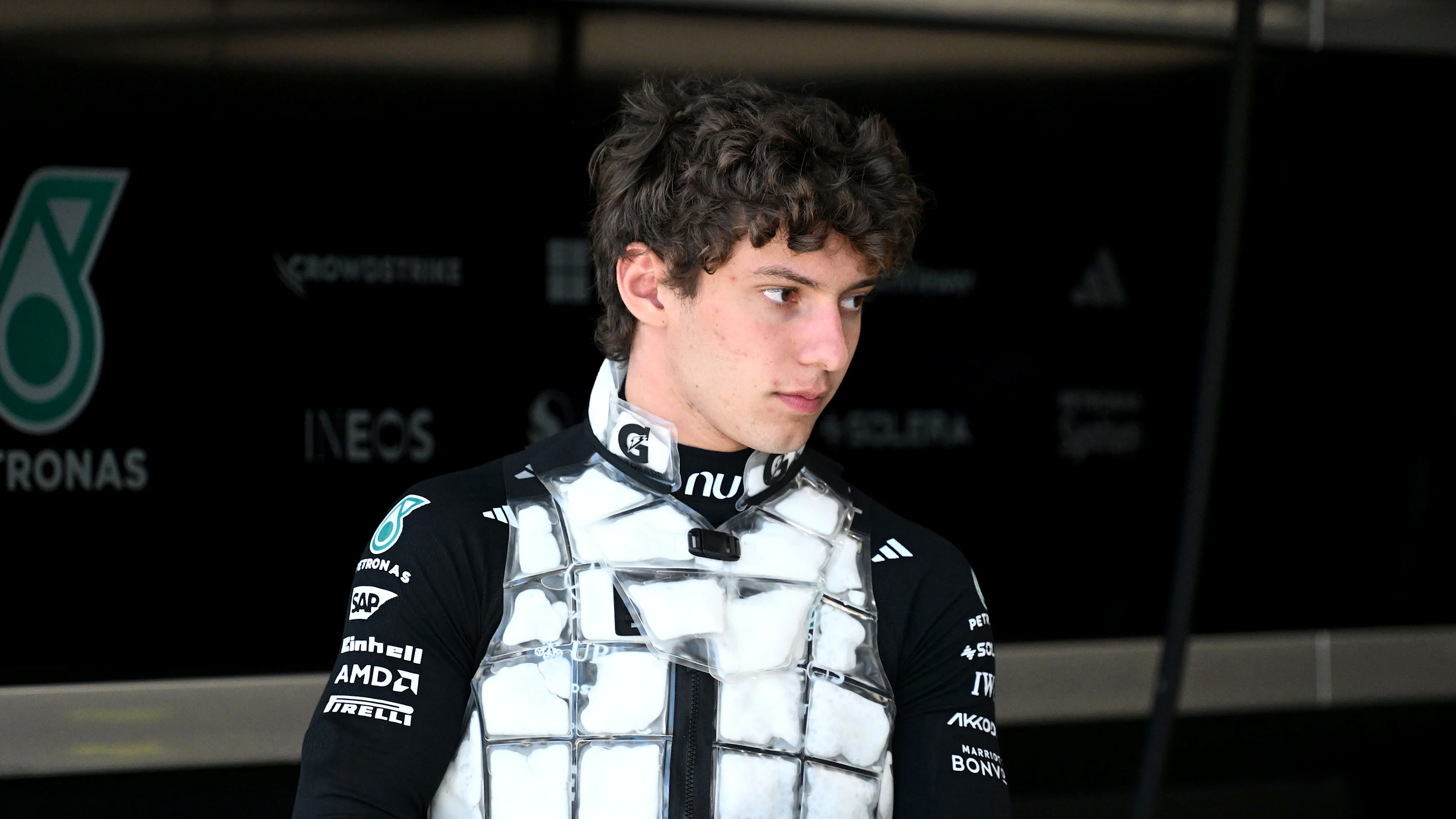 MIAMI, FLORIDA - MAY 01: Andrea Kimi Antonelli of Italy and Mercedes AMG Petronas F1 Team looks on