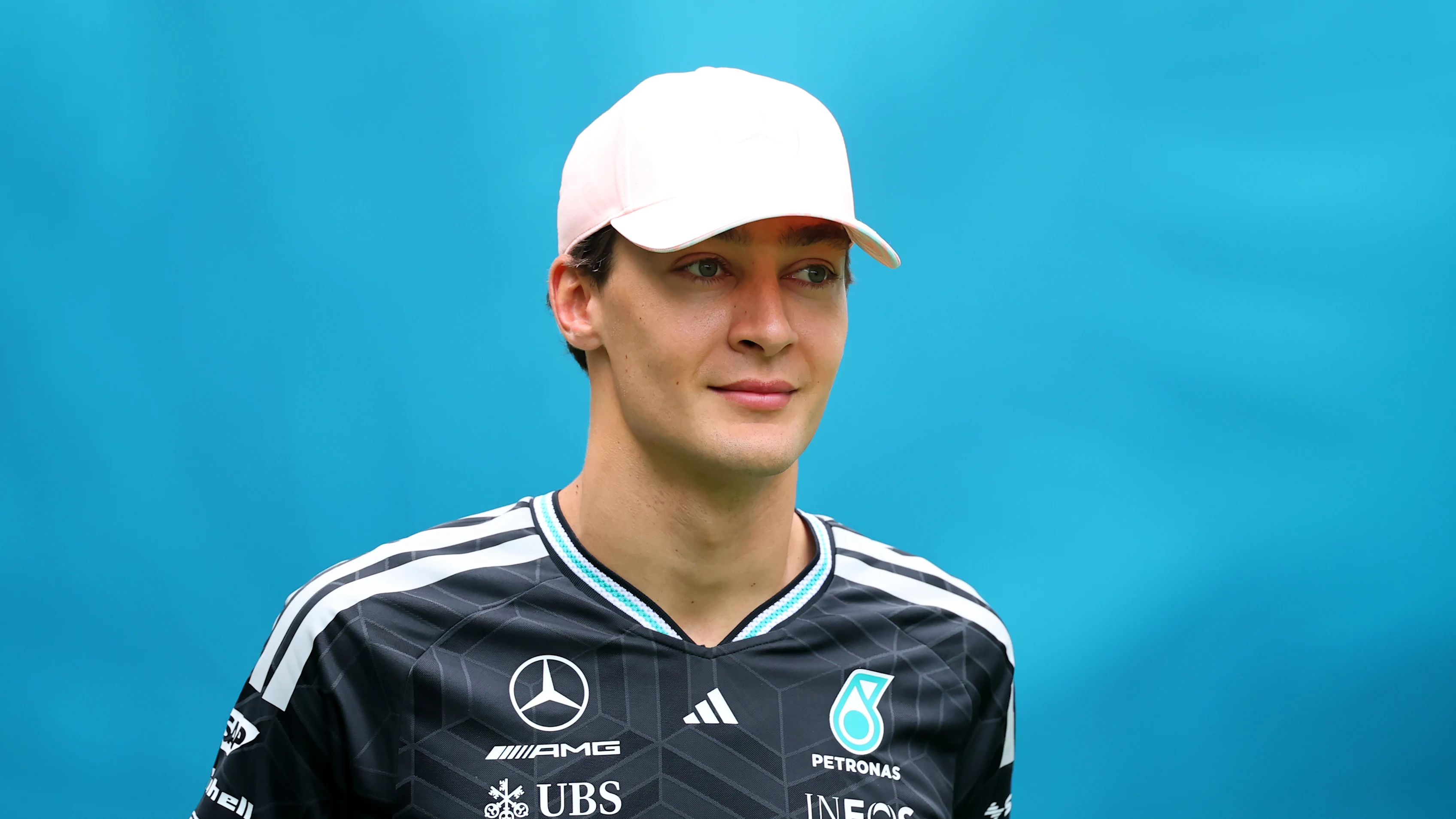 MIAMI, FLORIDA - APRIL 30: George Russell of Great Britain and Mercedes AMG Petronas F1 Team