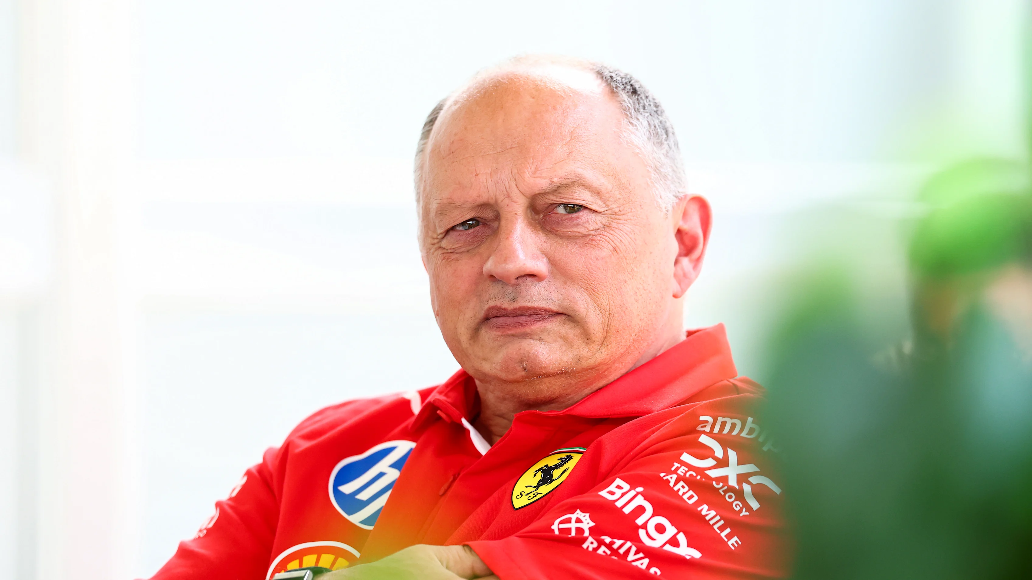 MIAMI, FLORIDA - APRIL 30: Frederic Vasseur, Team Principal of Scuderia Ferrari looks on in the
