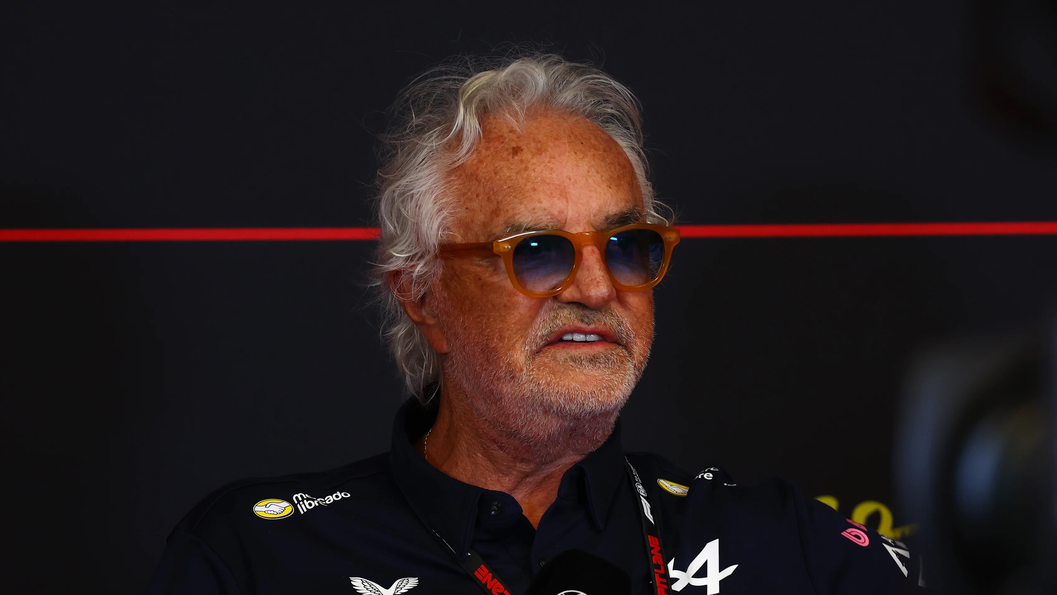 MONTREAL, QUEBEC - MAY 24: Flavio Briatore, Executive Advisor of Alpine F1 arrives in the Paddock