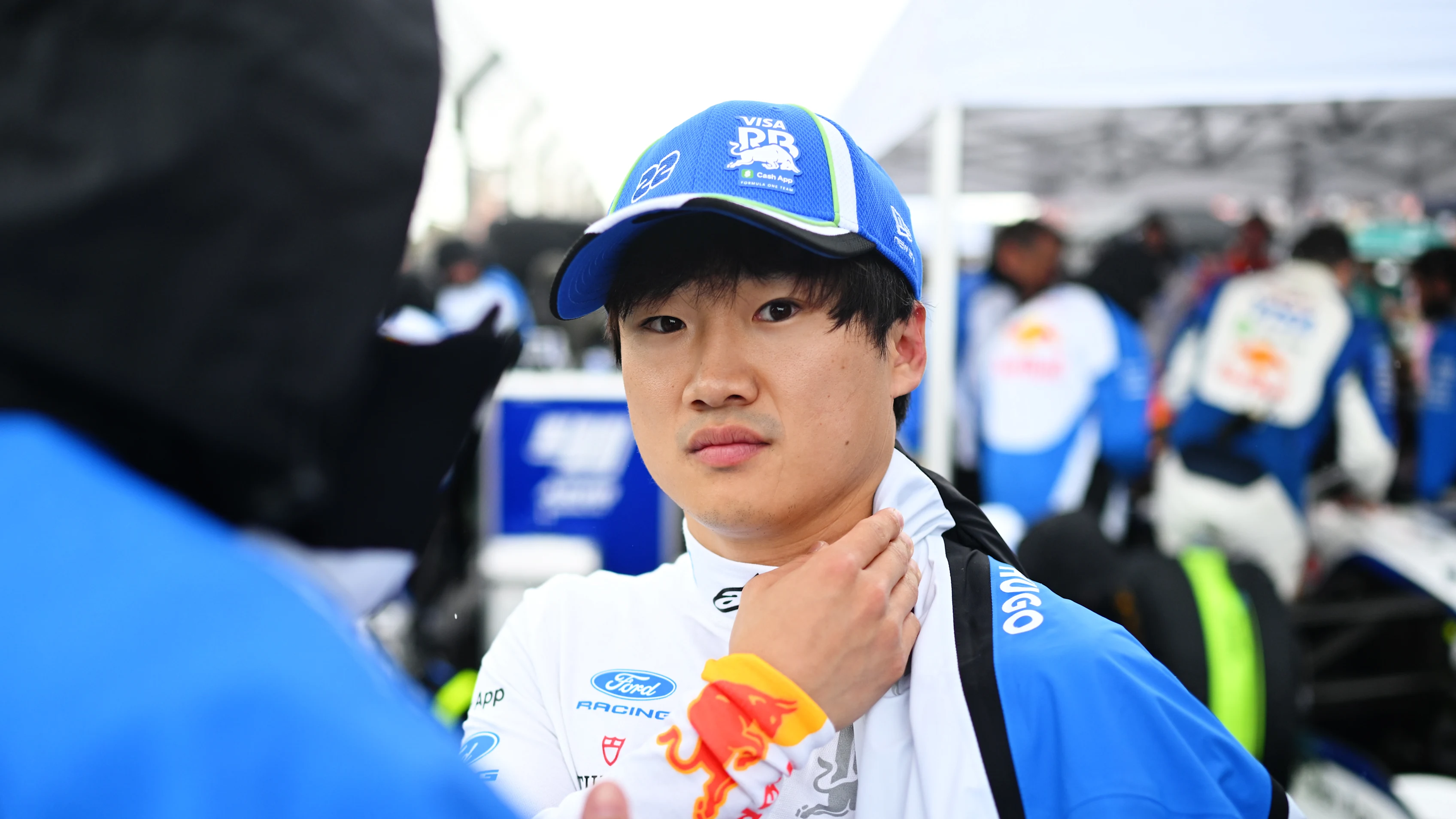 ZANDVOORT, NETHERLANDS - AUGUST 23: Yuki Tsunoda of Japan and Visa Cash App Racing Bulls on the