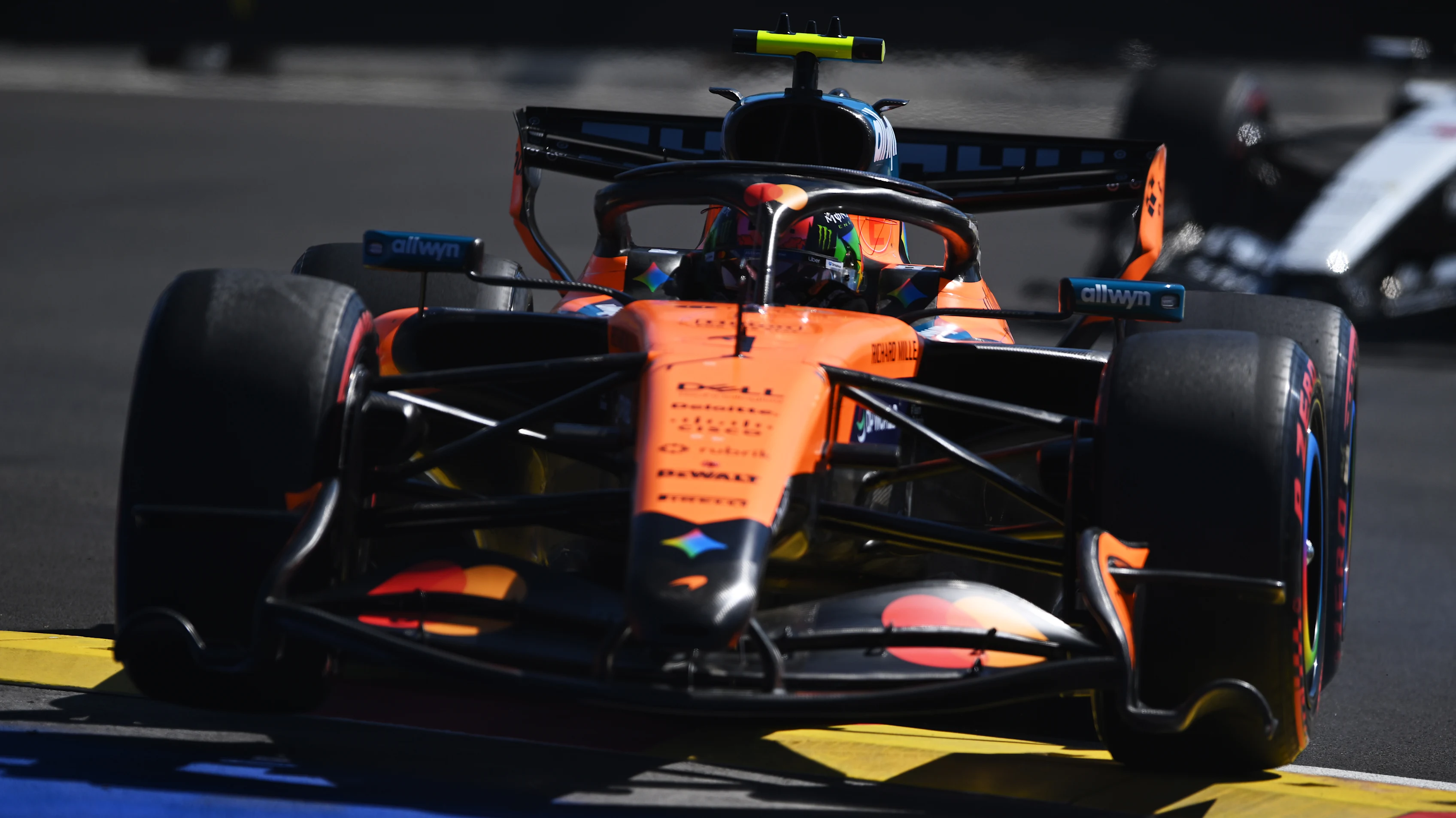 MADRID, SPAIN - SEPTEMBER 12: Oscar Piastri of Australia driving the (81) McLaren MCL40 Mercedes