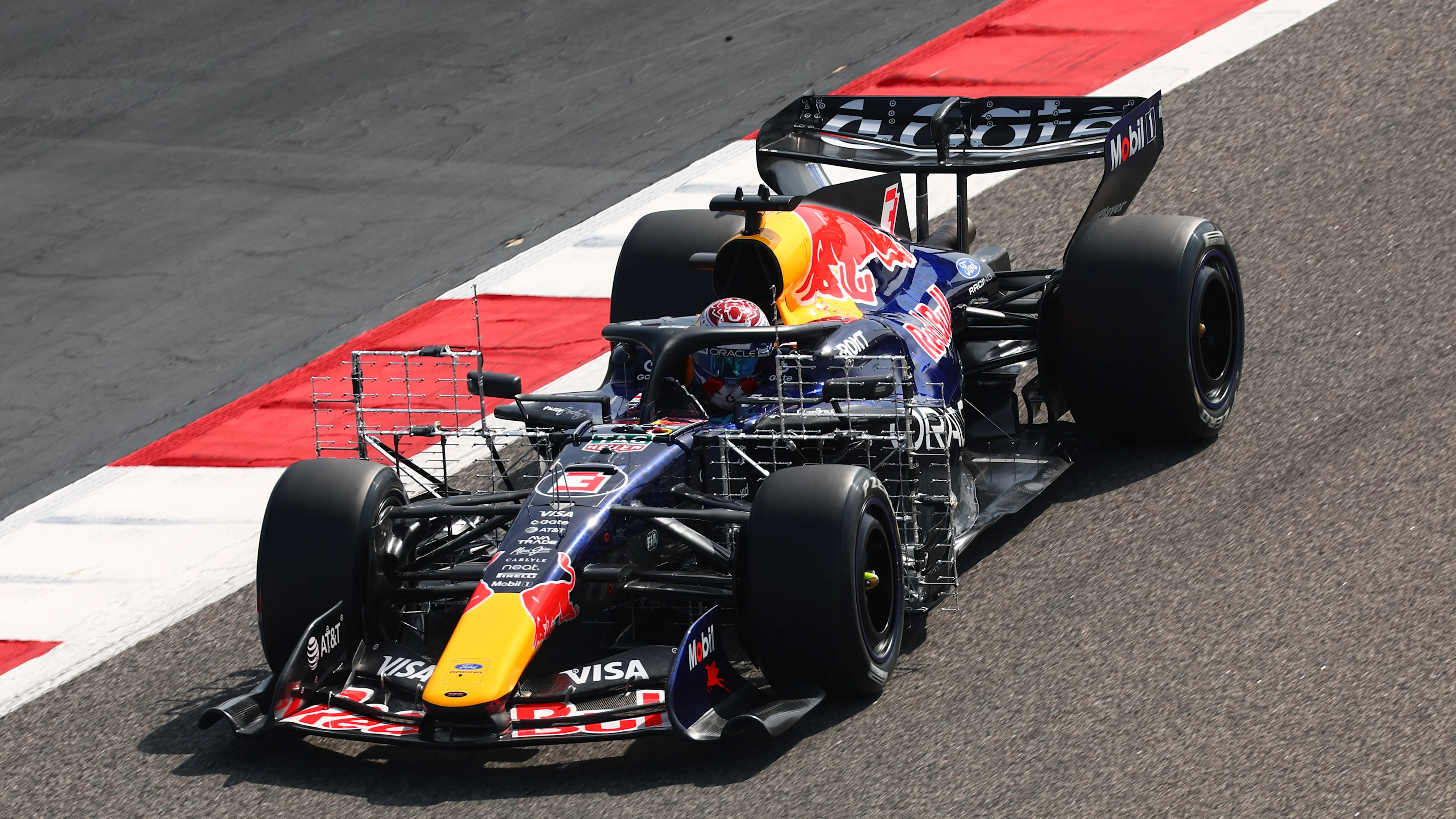 BAHRAIN, BAHRAIN - FEBRUARY 11: Max Verstappen of the Netherlands driving the (3) Oracle Red Bull