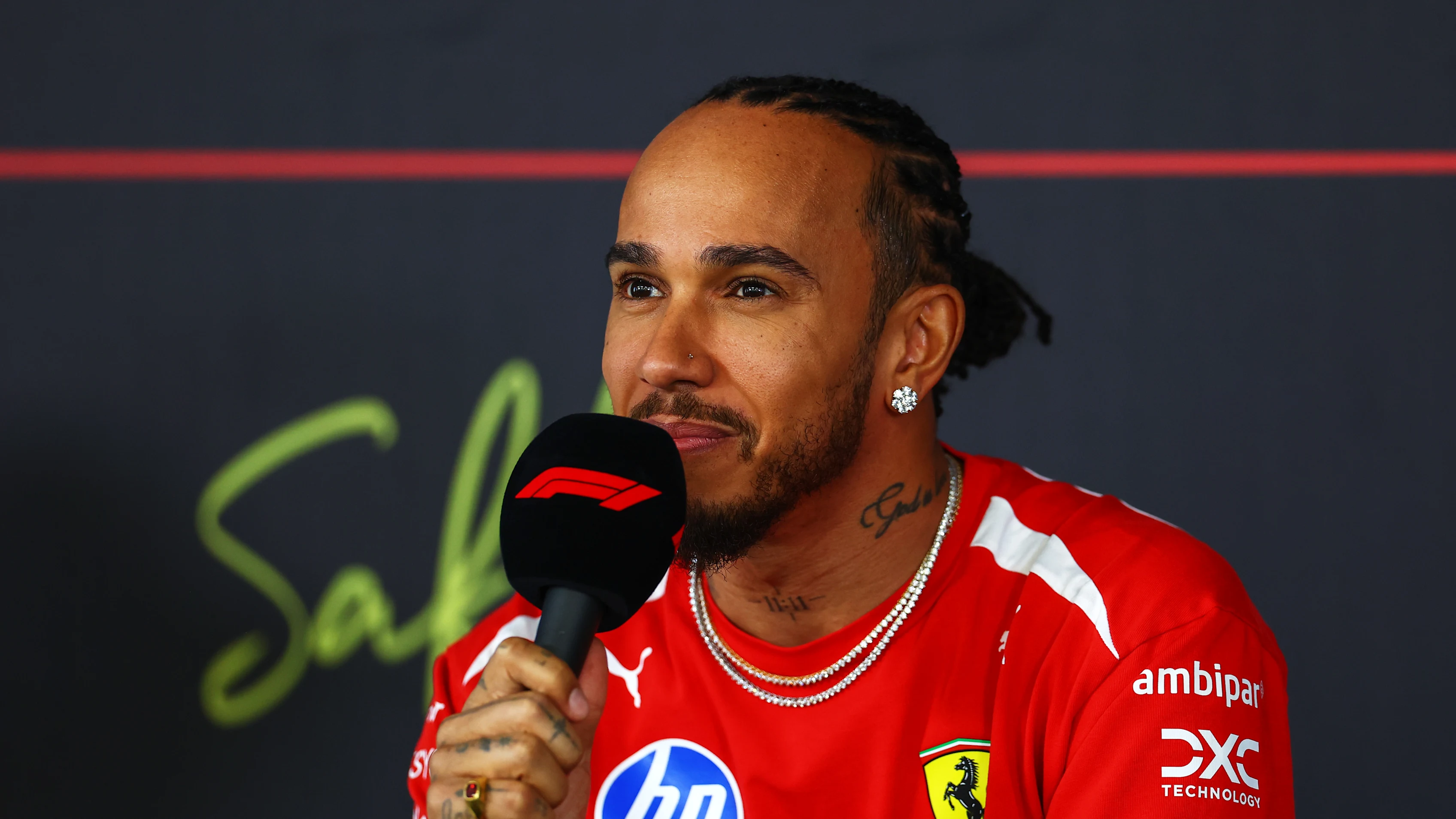 BAHRAIN, BAHRAIN - FEBRUARY 18: Lewis Hamilton of Great Britain and Scuderia Ferrari in the Drivers