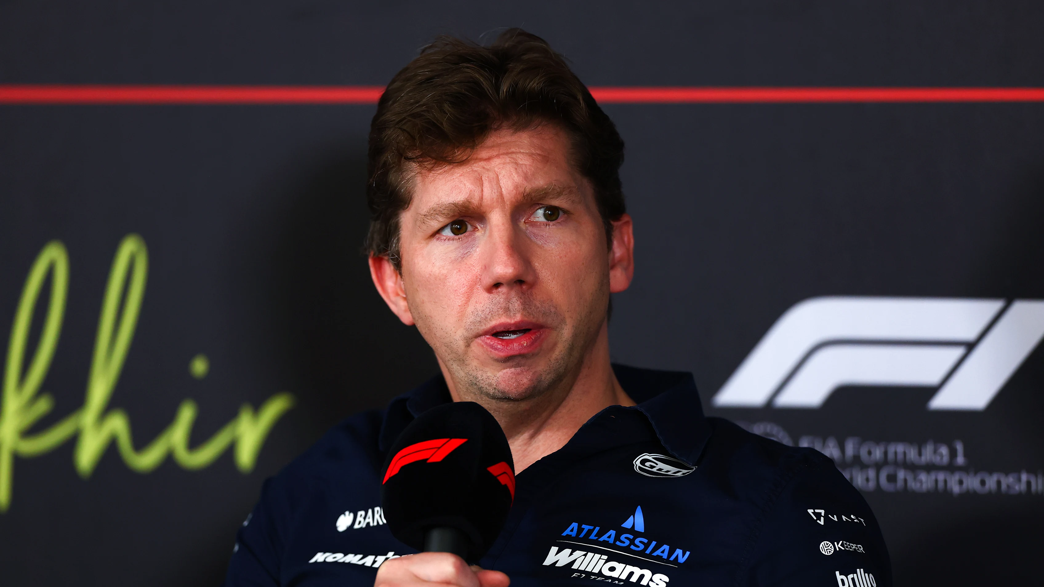 BAHRAIN, BAHRAIN - FEBRUARY 18: James Vowles, Team Principal of Williams in the Team Principals
