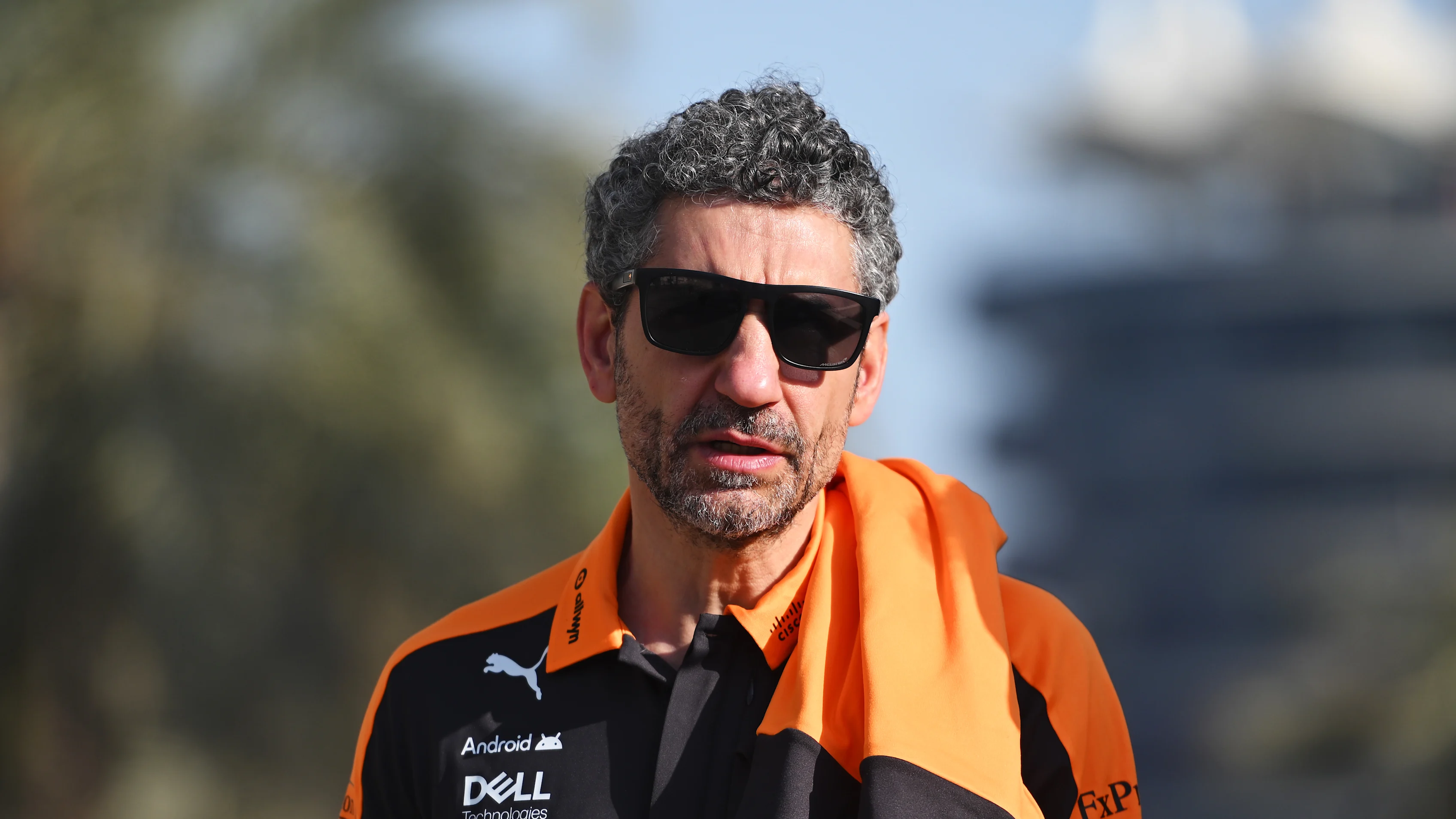 BAHRAIN, BAHRAIN - FEBRUARY 13: Andrea Stella, Team Principal of McLaren walks in the Paddock