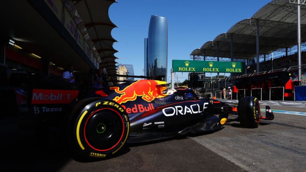 BAKU, AZERBAIJAN - JUNE 10: Max Verstappen of the Netherlands driving the (1) Oracle Red Bull