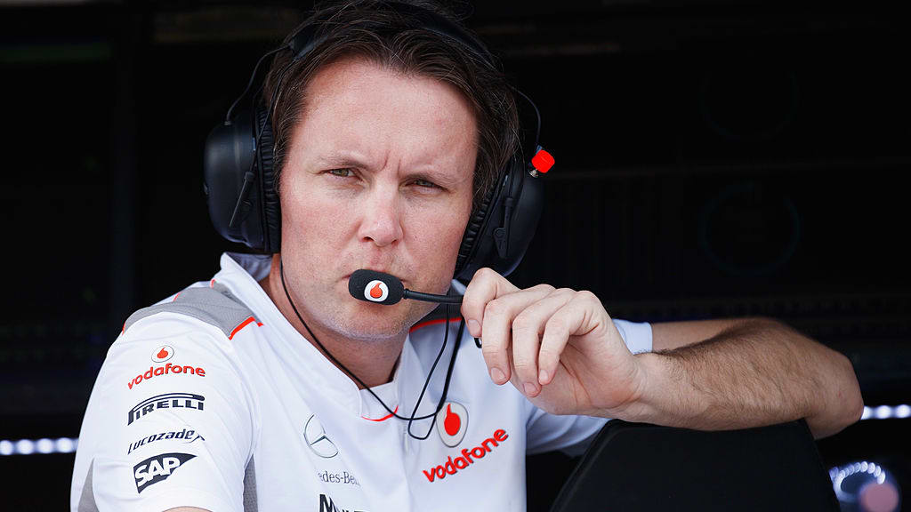 BUDAPEST, HUNGARY - JULY 27:  McLaren Sporting Director Sam Michael is seen on the pitwall during