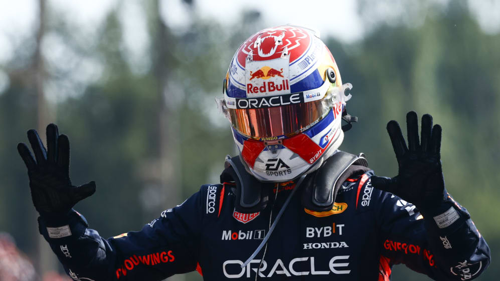 Max Verstappen de Red Bull Racing después del Gran Premio de Italia de Fórmula 1 en el Autodromo Nazionale di