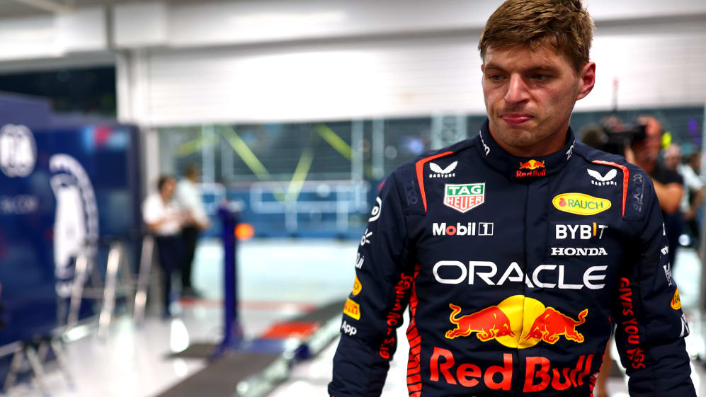 SINGAPORE, SINGAPORE - SEPTEMBER 16: Max Verstappen of the Netherlands and Oracle Red Bull Racing
