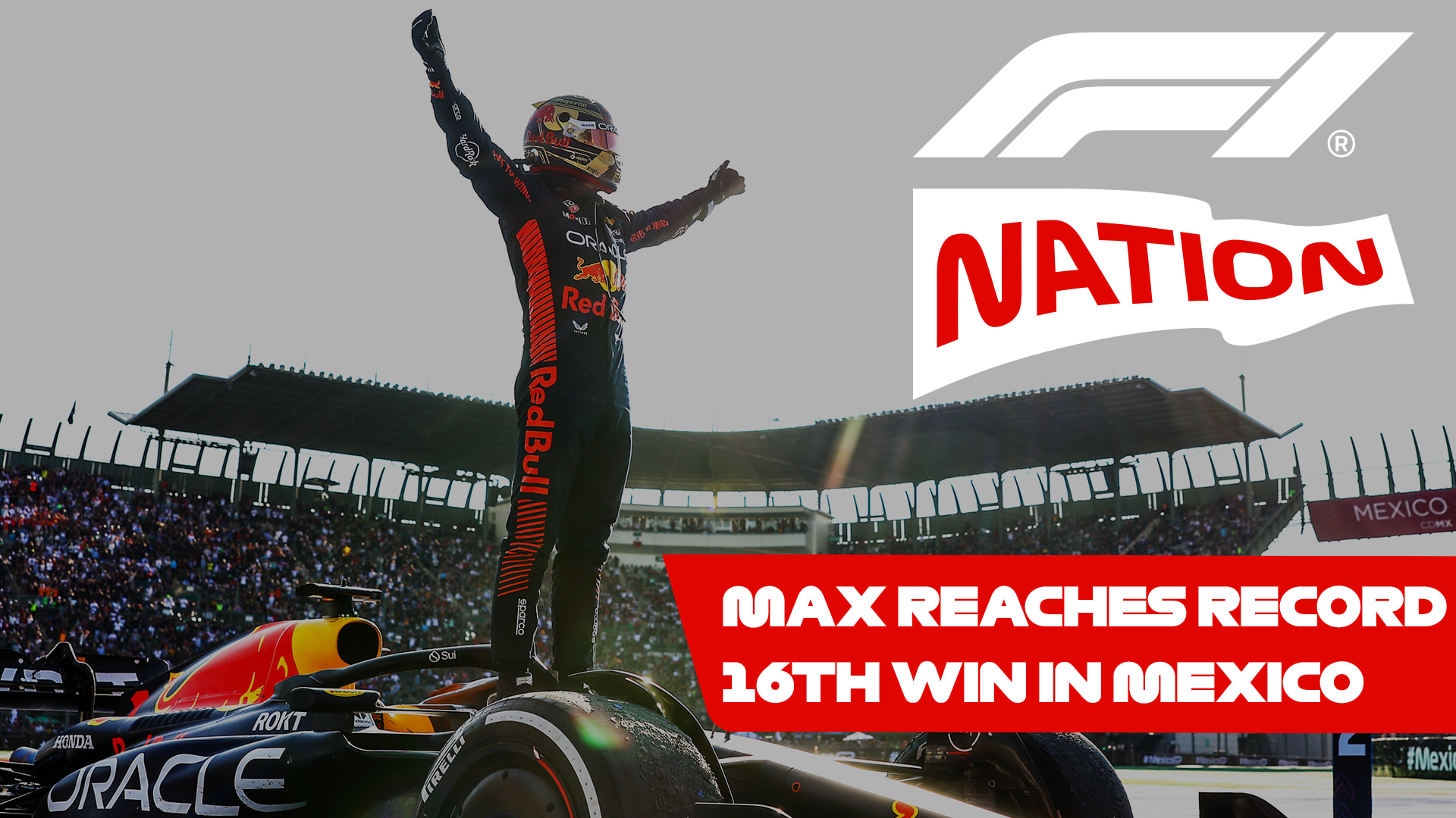 F1 NATION: Max Verstappen's record 16th win of the season and Sergio  Perez's heartbreak – it's our Mexico City GP review