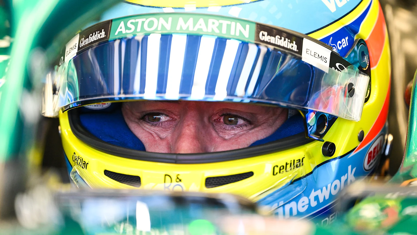 IMOLA, ITALY - MAY 16: Fernando Alonso of Spain and Aston Martin F1 Team prepares to drive during